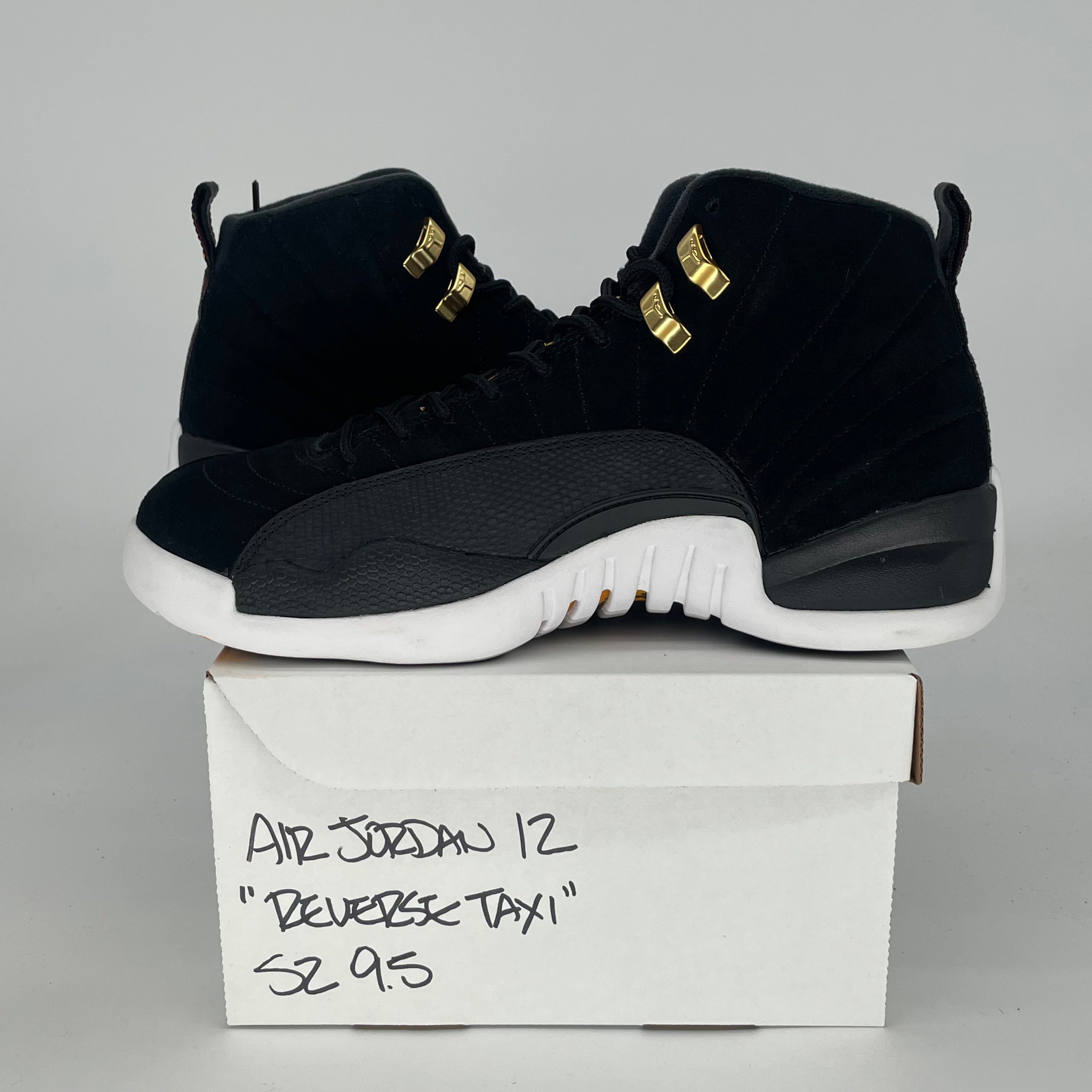 AIR JORDAN 12 REVERSE TAXI 130690-017 SIZE 9.5/11W