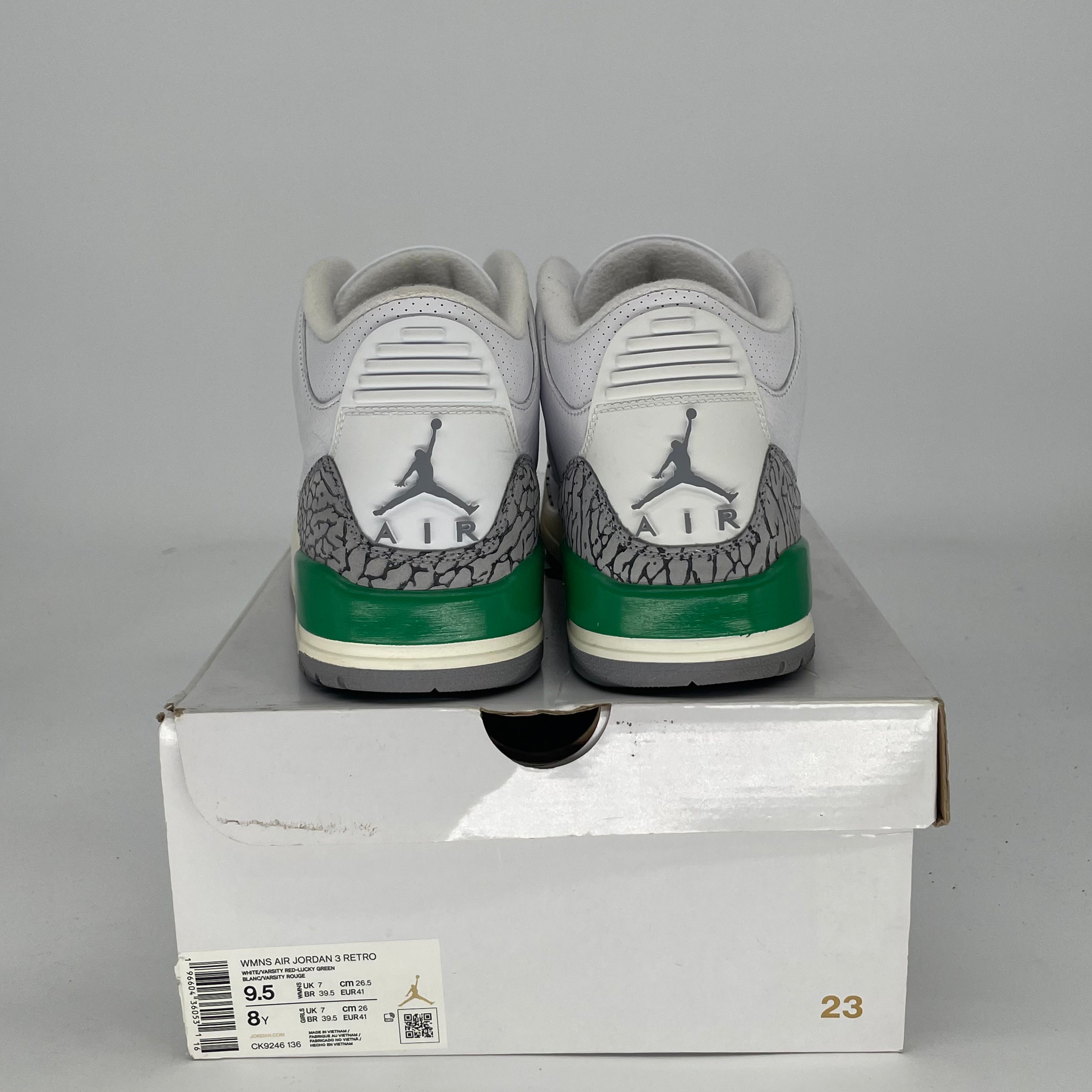 AIR JORDAN 3 LUCKY GREEN W CK9246-136 SIZE 8/9.5W