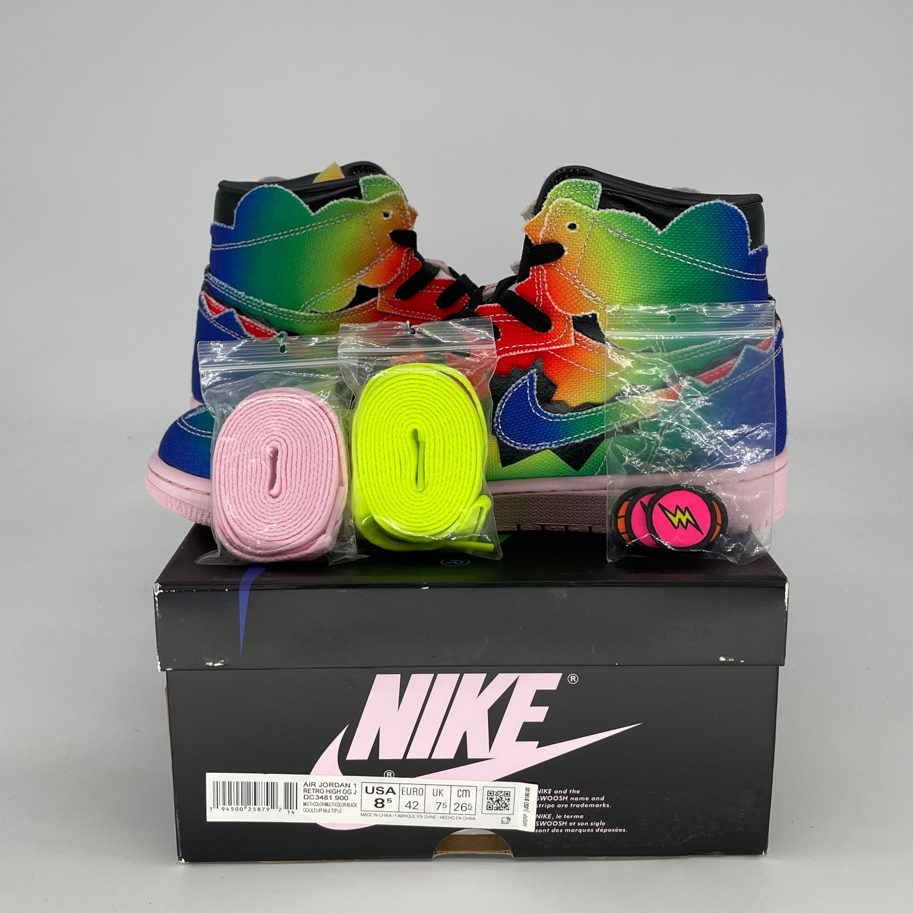 AIR JORDAN 1 J BALVIN SIZE 8.5/10W DC3481-900
