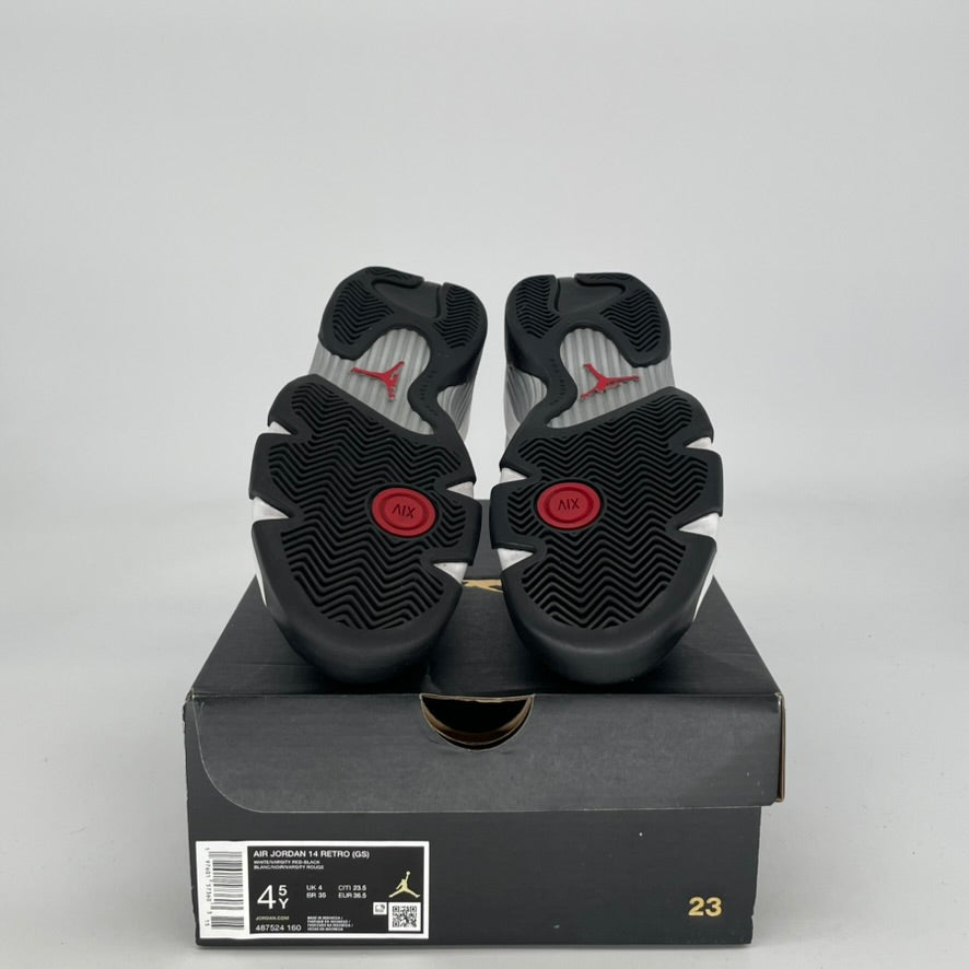 AIR JORDAN 14 BLACK TOE SIZE 4.5/6W 487524-160