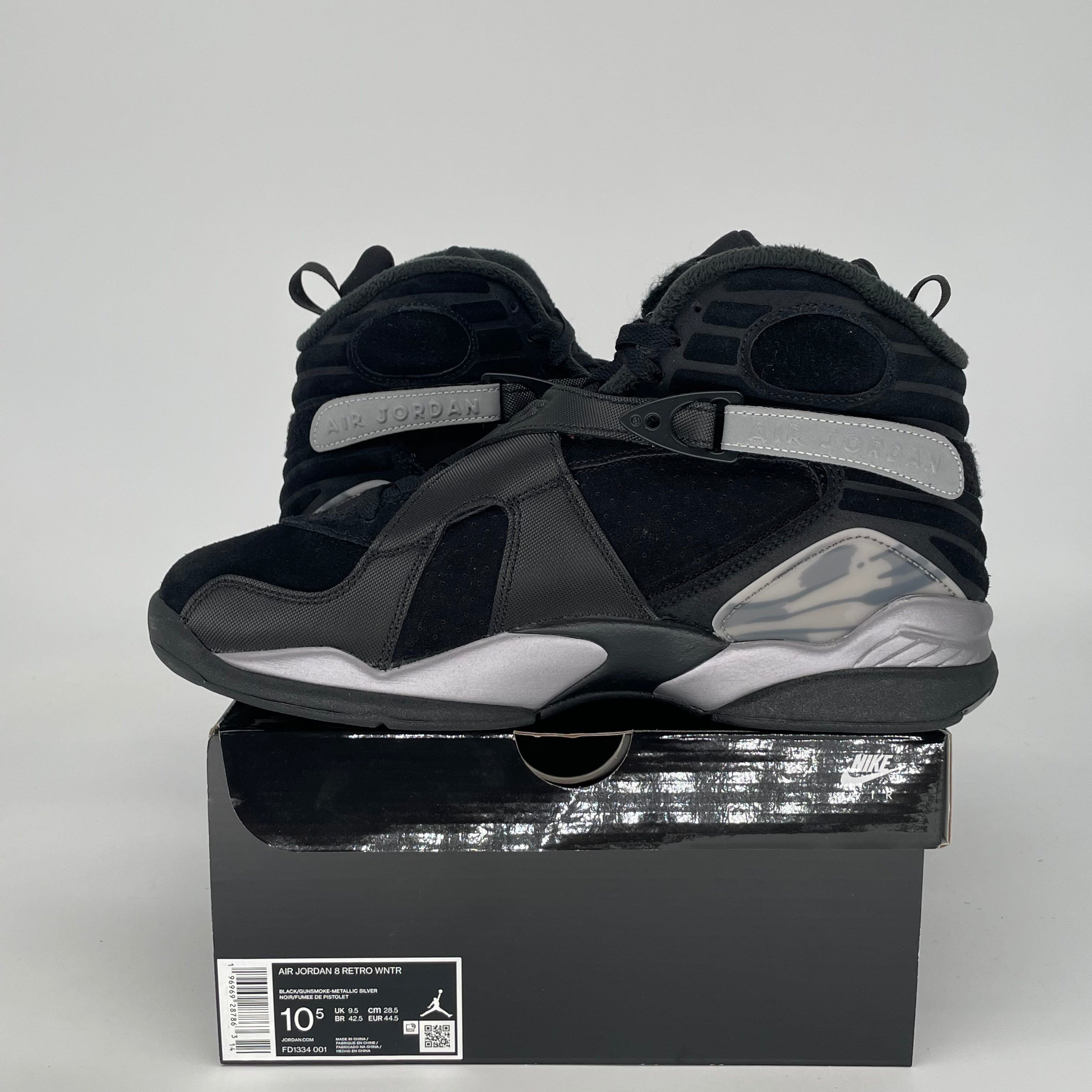 AIR JORDAN 8 WINTERIZED GUNSMOKE FD1334-001 SIZE 10.5/12W
