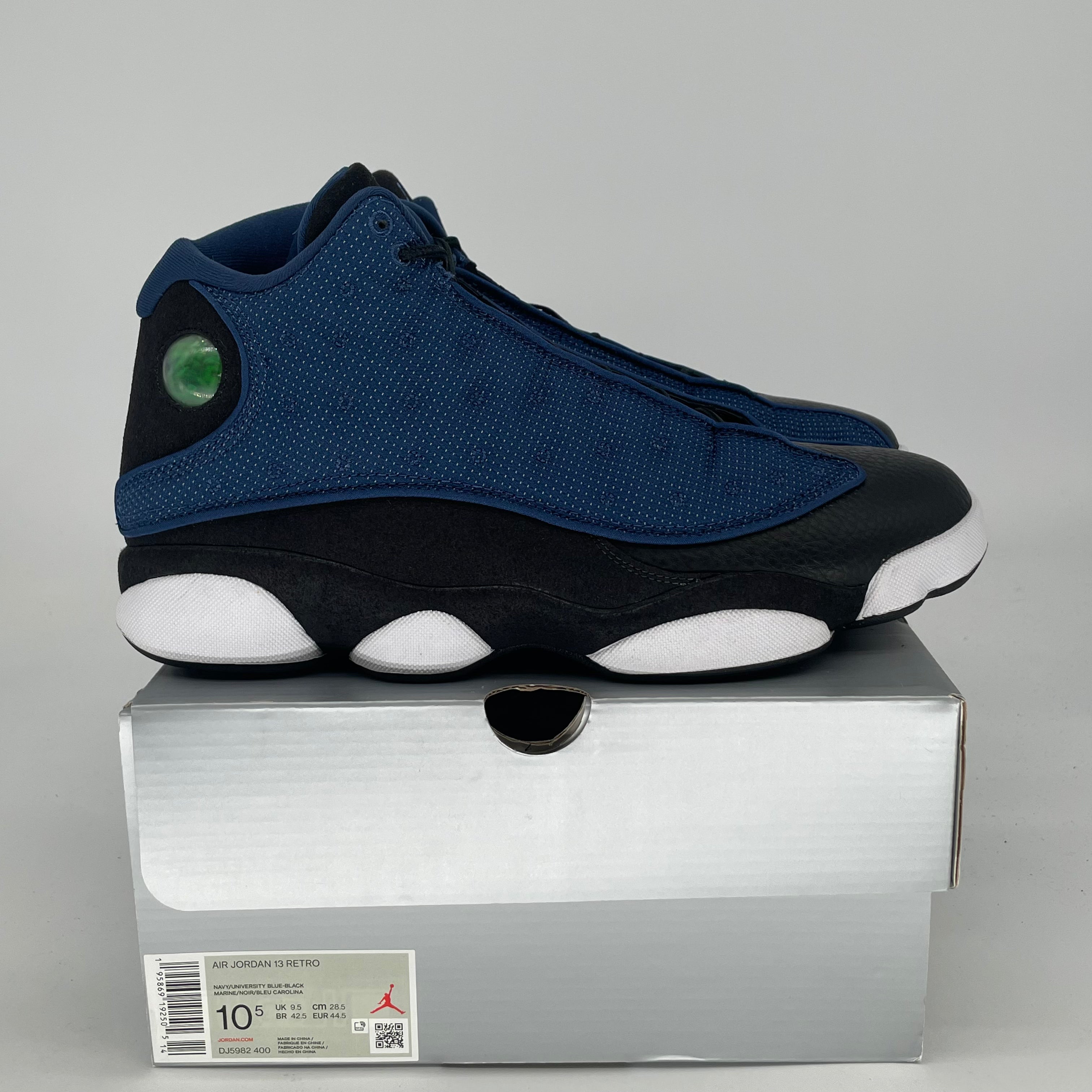 AIR JORDAN 13 BRAVE BLUE DJ5982-400 SIZE 10.5/12W