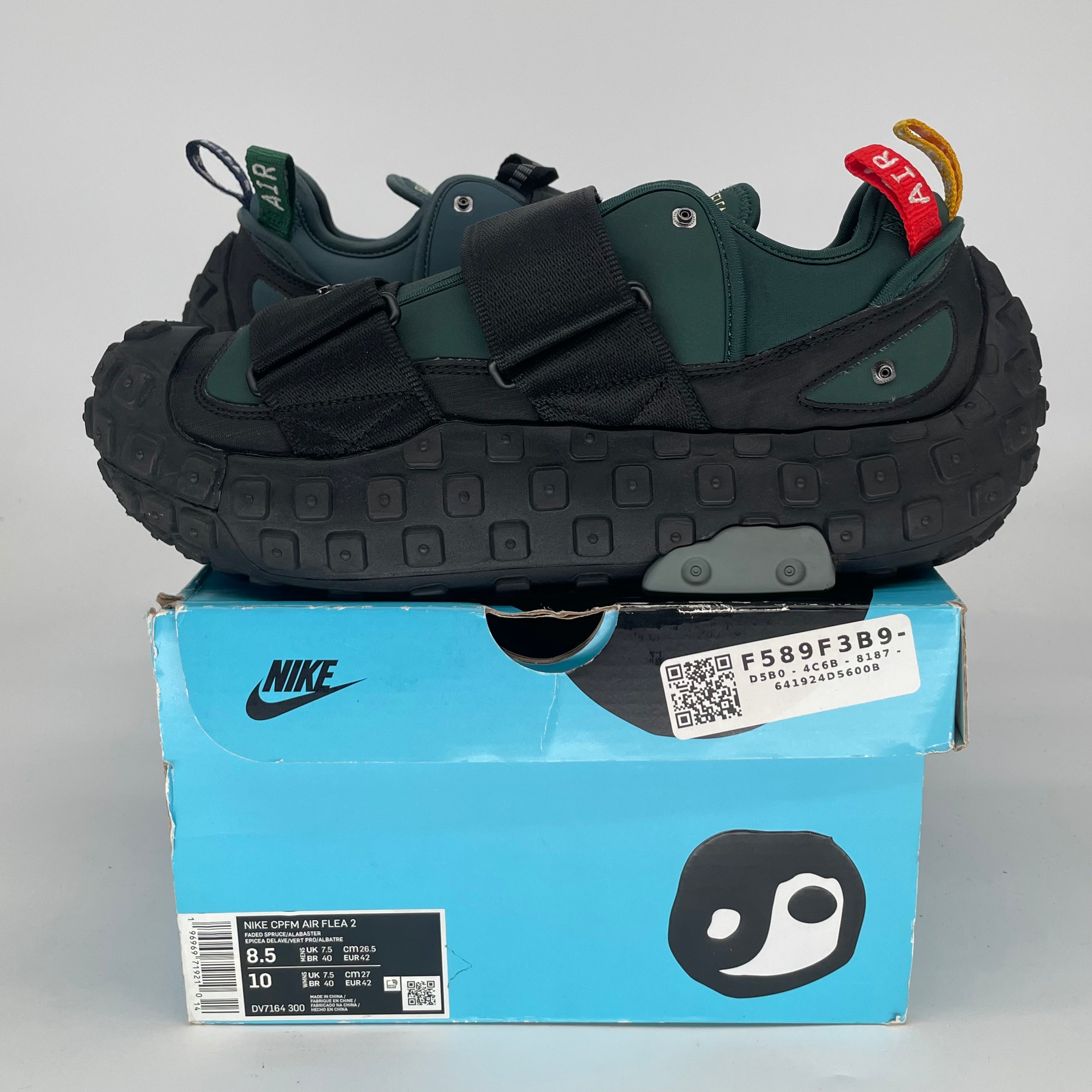 NIKE CPFM AIR FLEA 2 FADED SPRUCE SIZE 8.5/10W DV7164-300