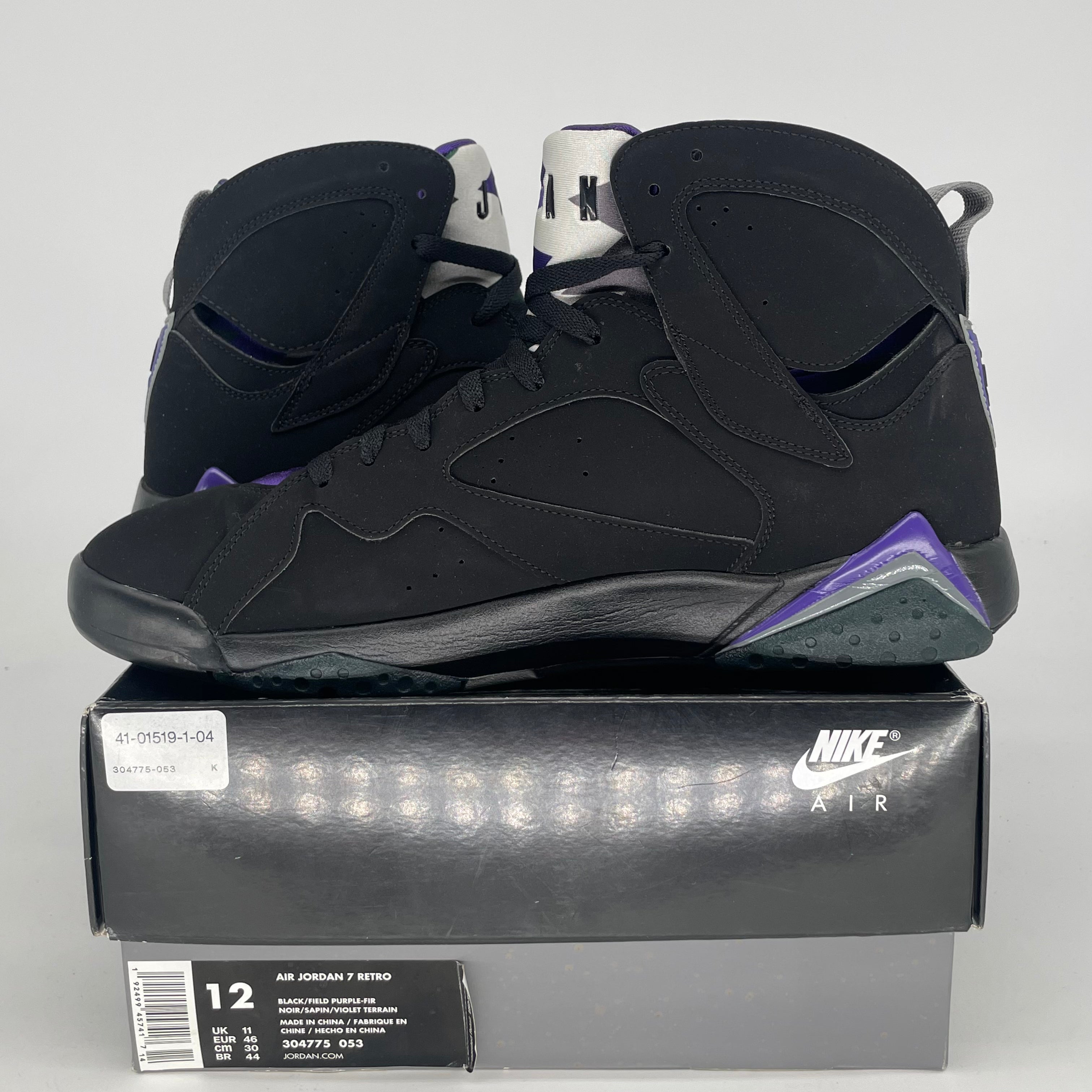 AIR JORDAN 7 RAY ALLEN BUCKS 304775-053 SIZE 12/13.5W