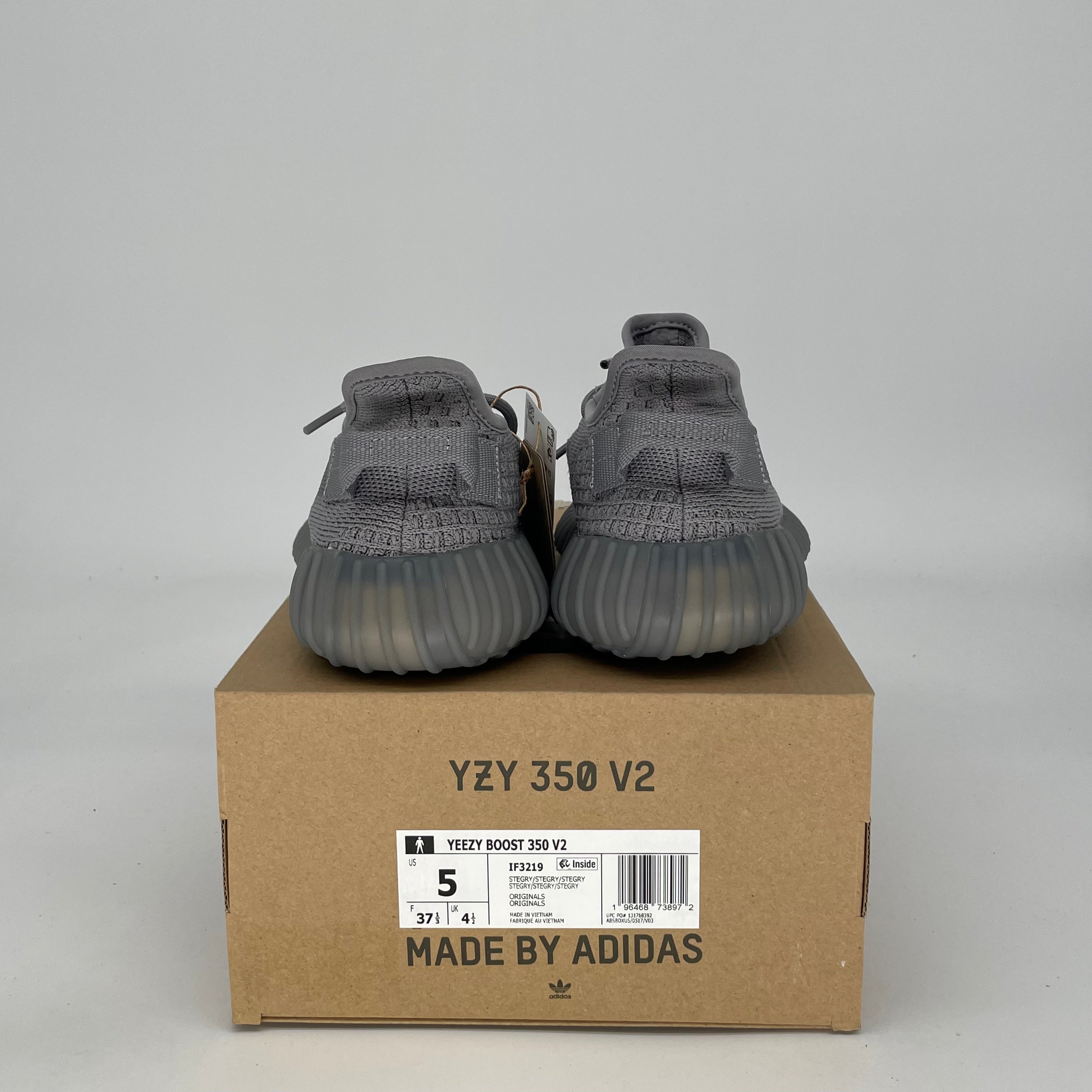 ADIDAS YEEZY 350 V2 STEEL GREY IF3219 SIZE 5/6.5W
