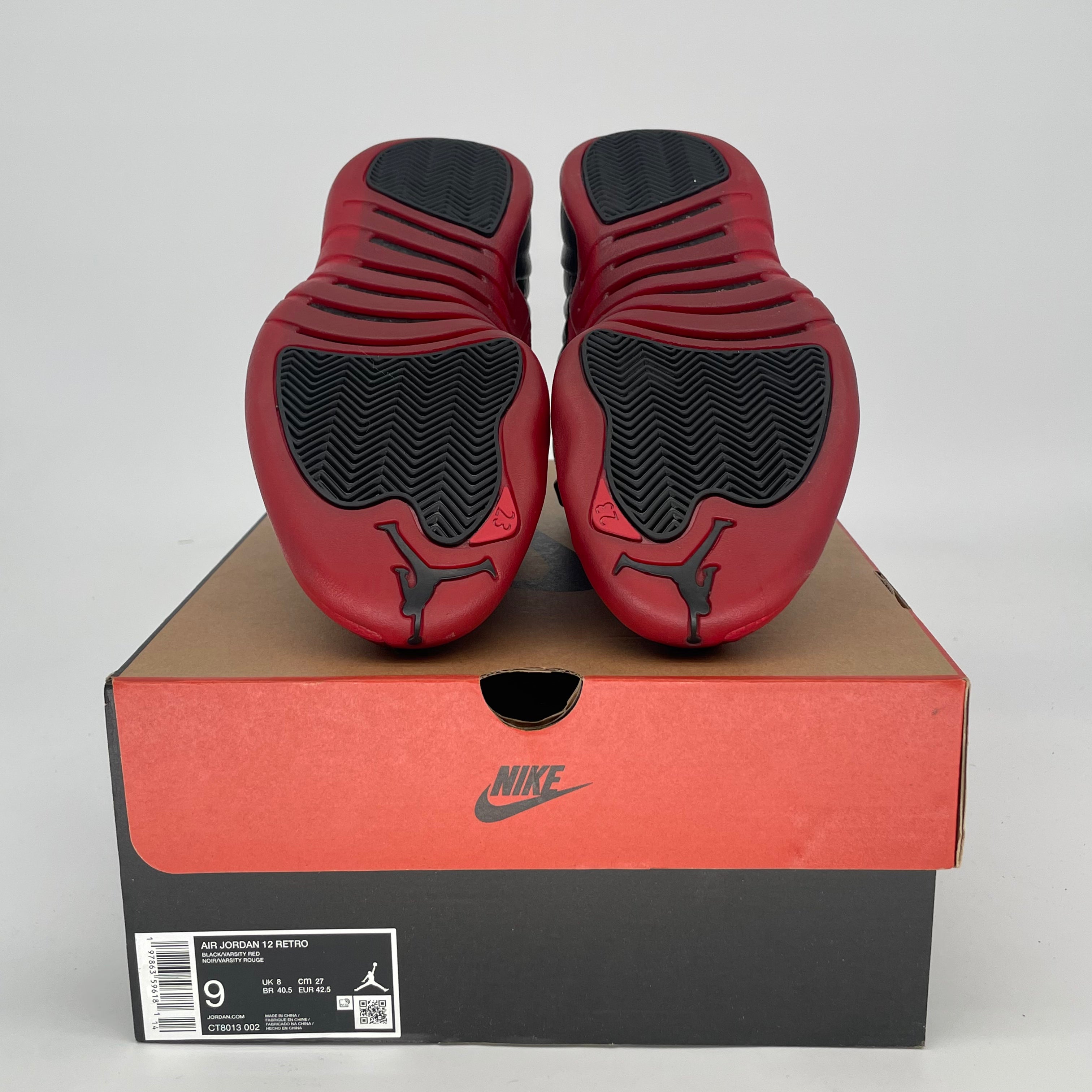 AIR JORDAN 12 FLU GAME CT8013-002 SIZE 9/10.5W