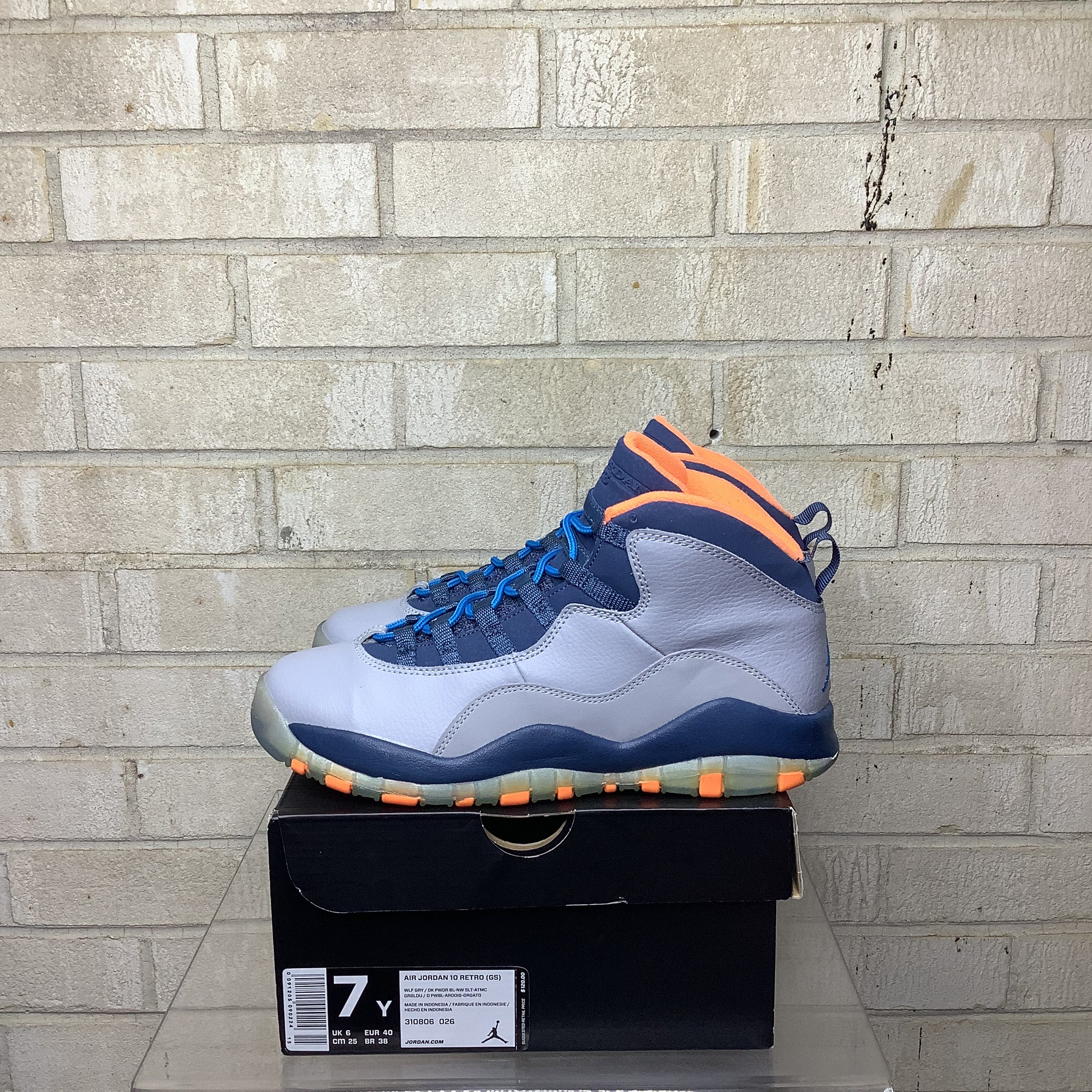 AIR JORDAN 10 BOBCATS SIZE 7Y 310806-026