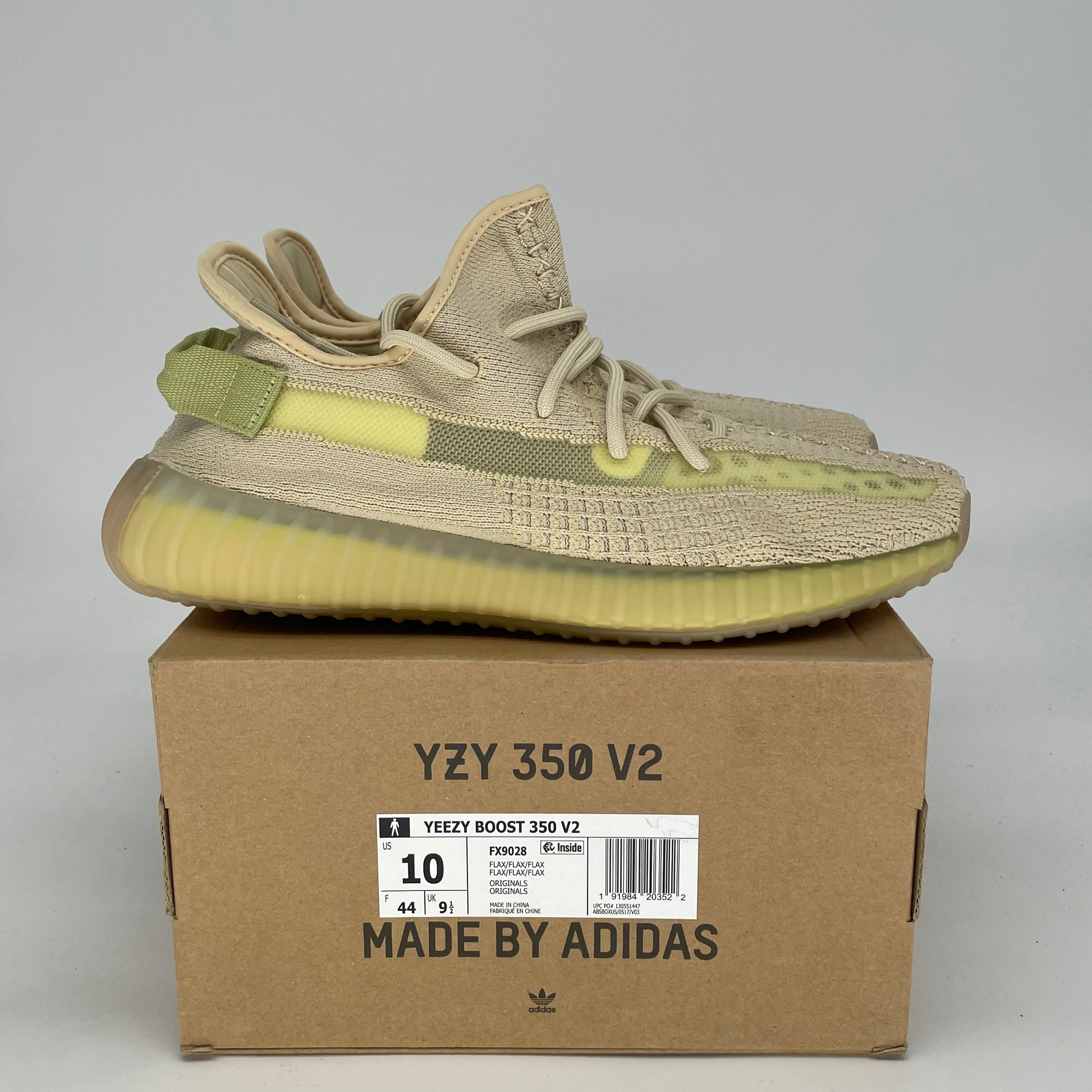 ADIDAS YEEZY 350 V2 FLAX FX9028 SIZE 10/11.5W