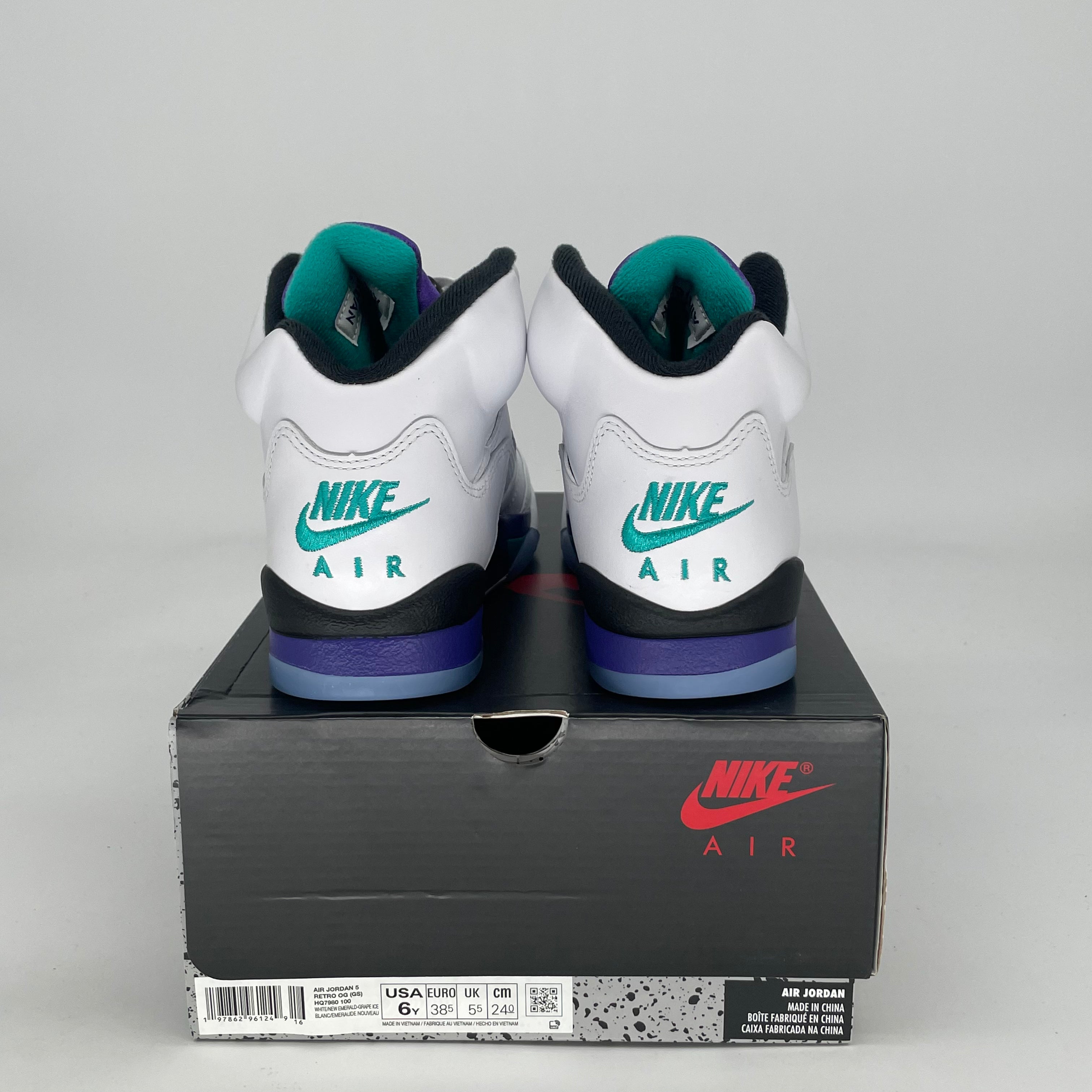 AIR JORDAN 5 GRAPE HQ7980-100 SIZE 6/7.5W