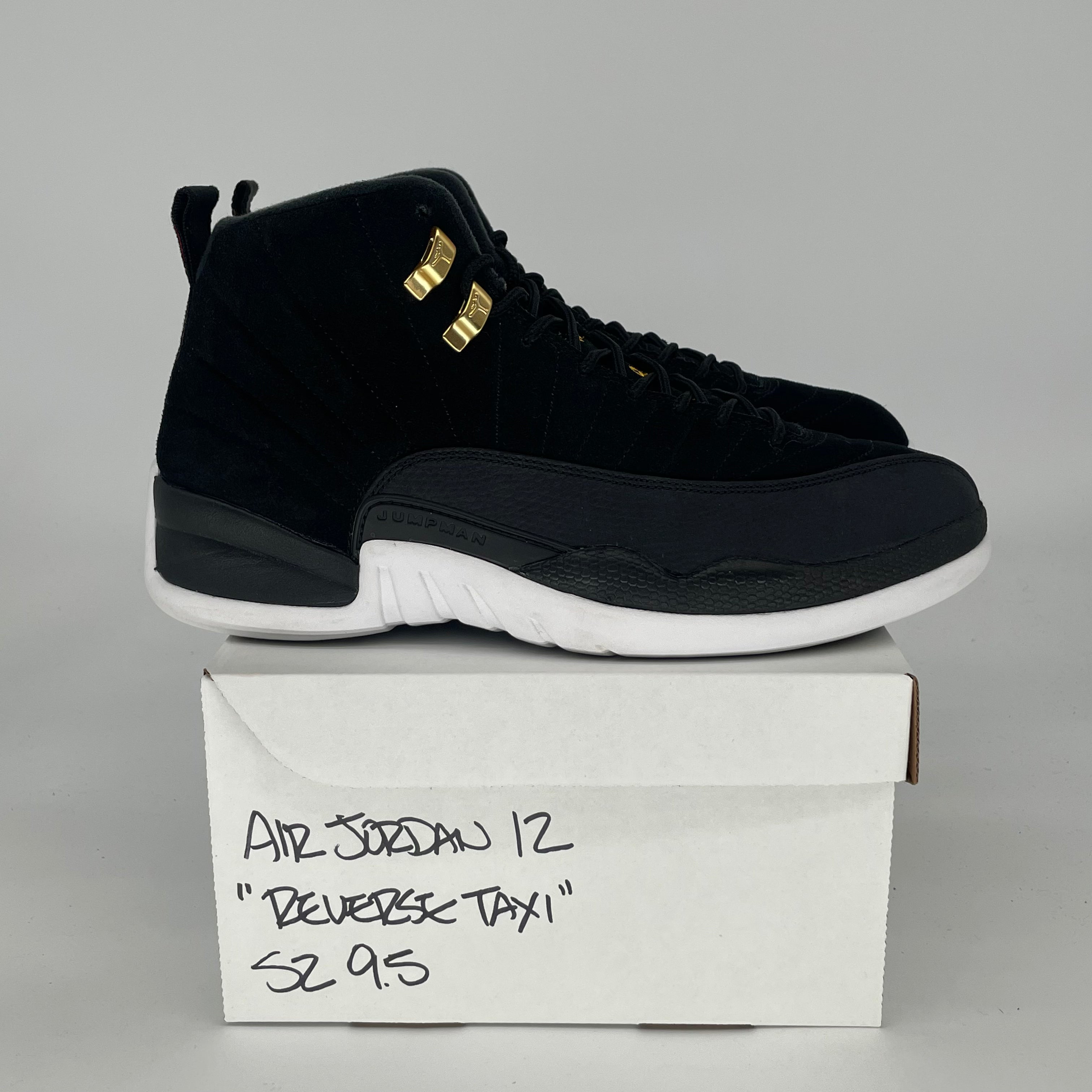 AIR JORDAN 12 REVERSE TAXI 130690-017 SIZE 9.5/11W