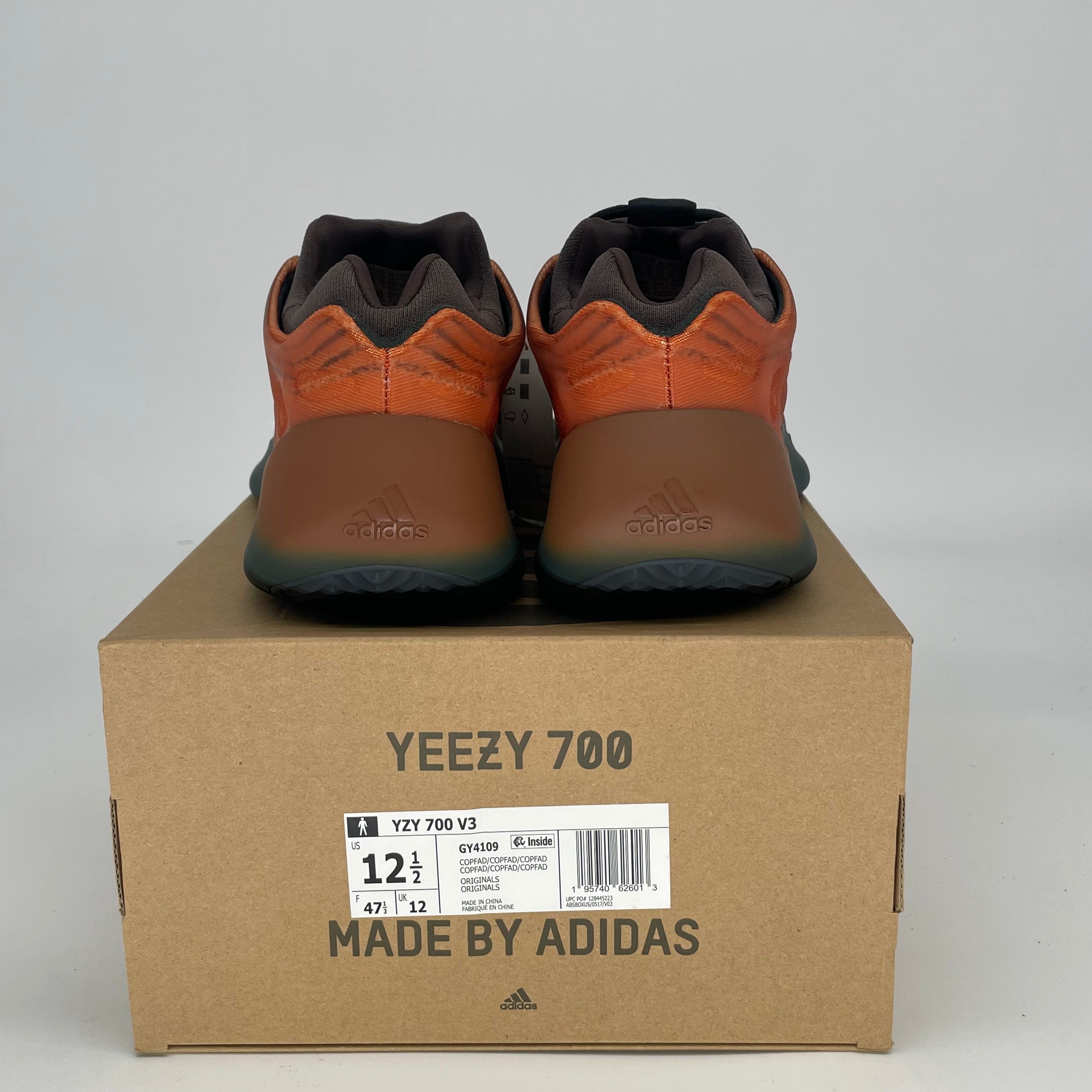 ADIDAS YEEZY 700 V3 COPPER FADE GY4109 SIZE 12.5/14W