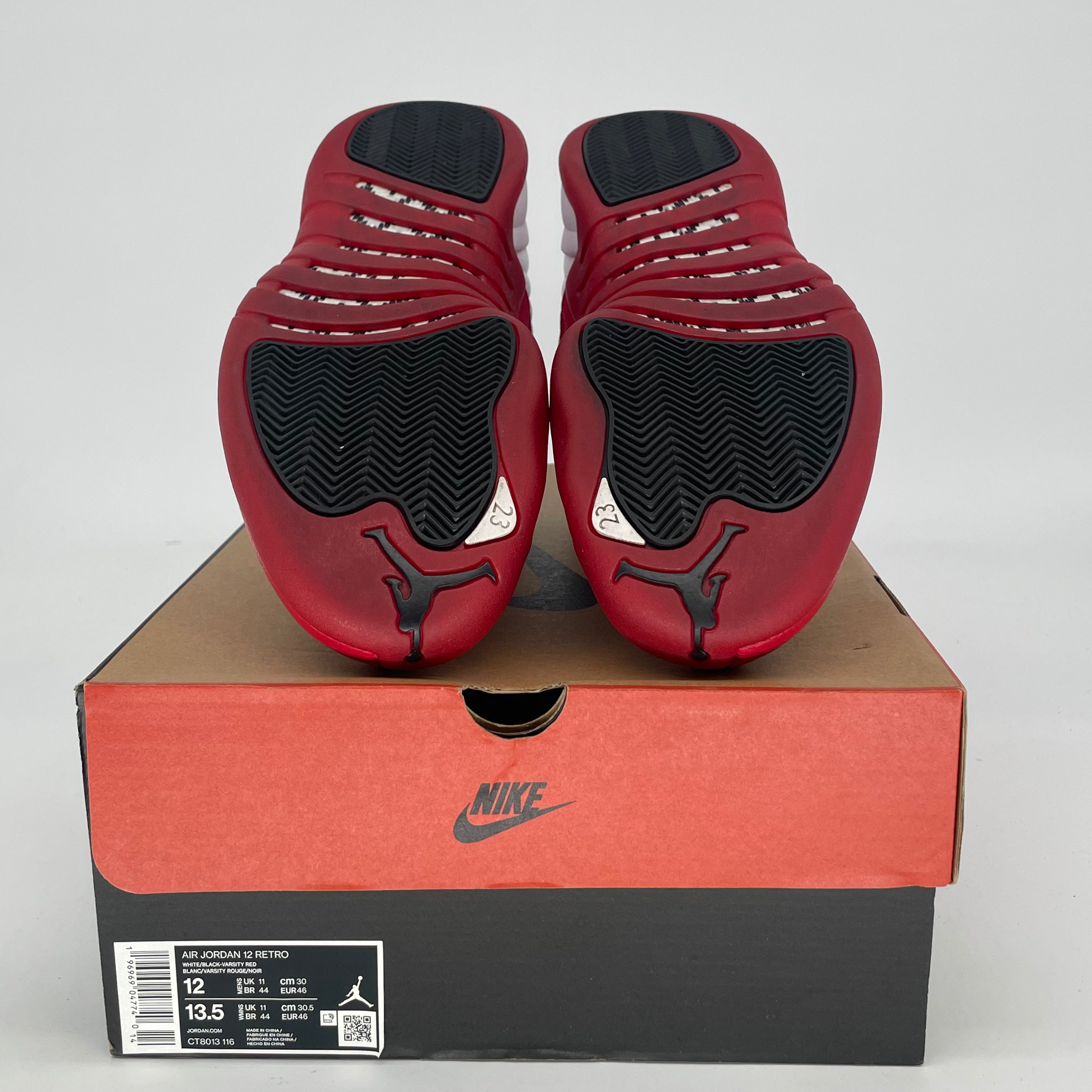 AIR JORDAN 12 CHERRY CT8013-116 SIZE 12/13.5W