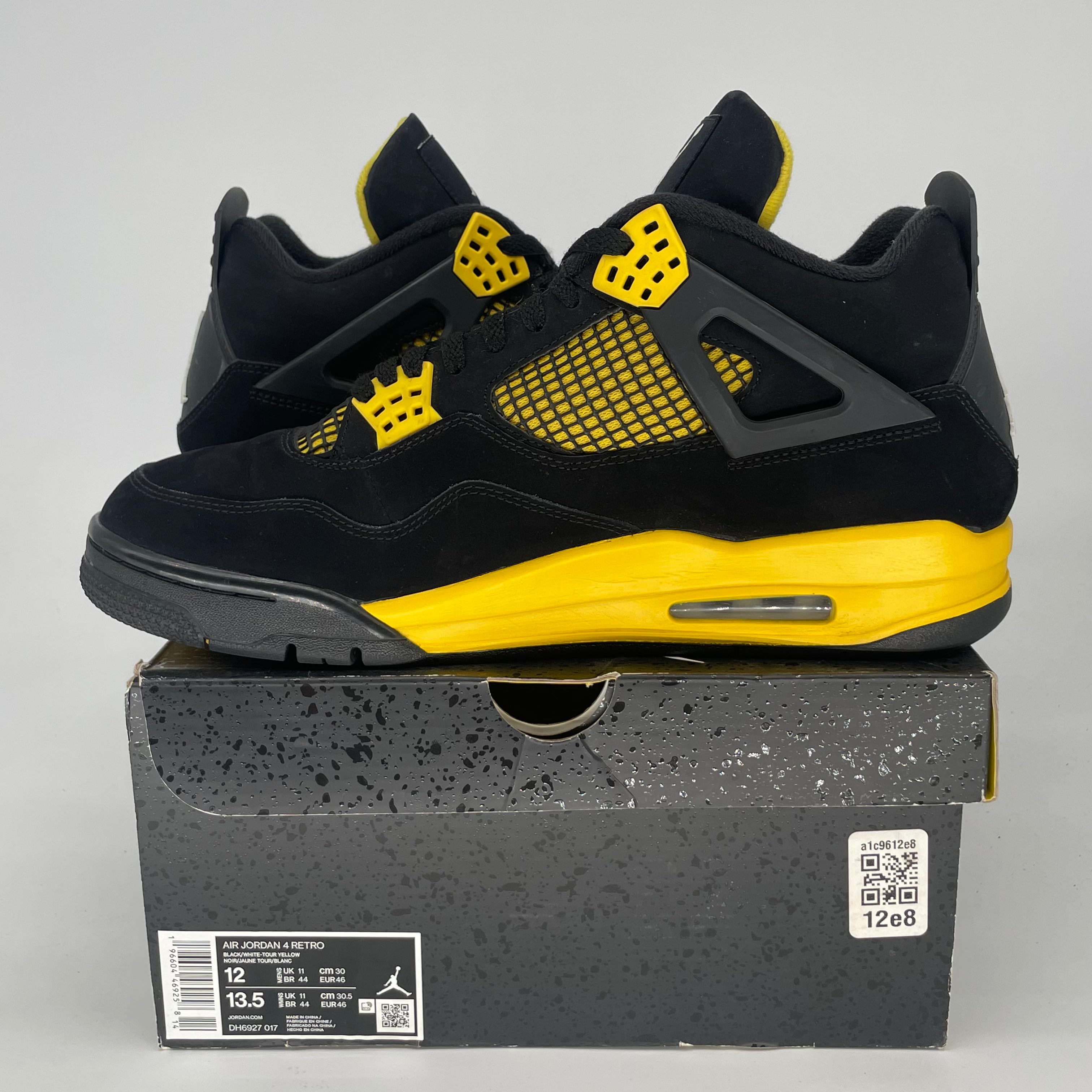 AIR JORDAN 4 THUNDER DH6927-017 SIZE 12/13.5W