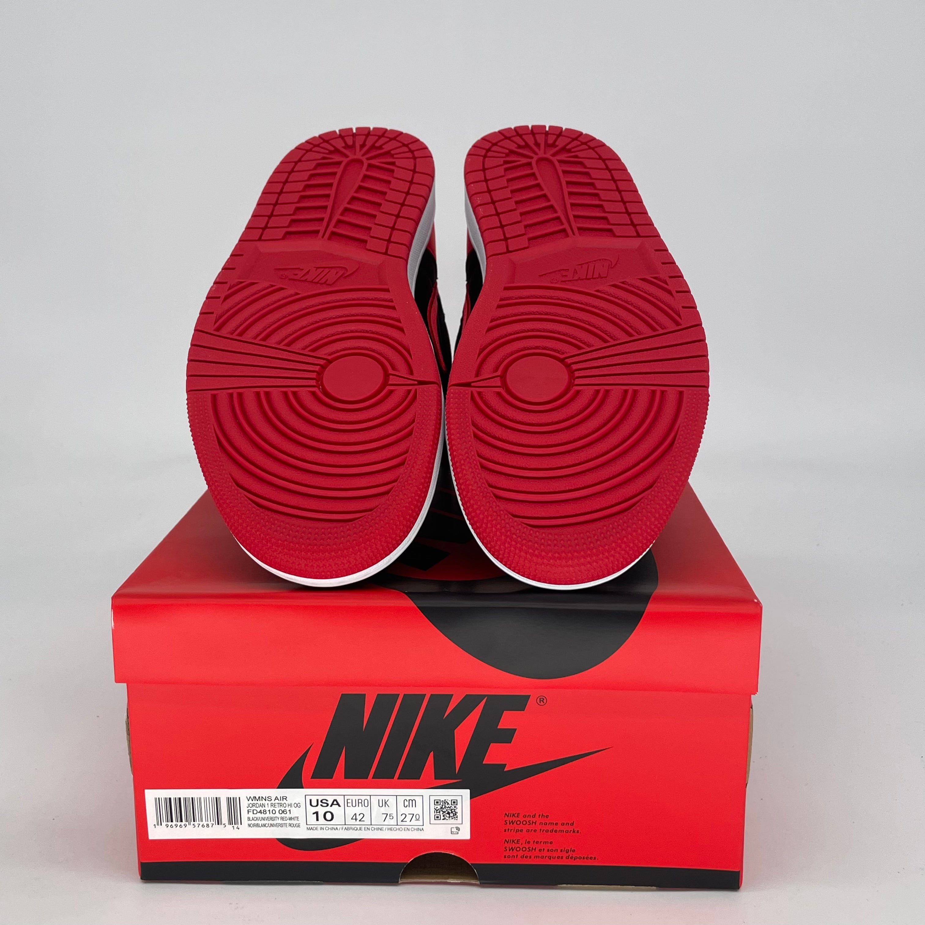 AIR JORDAN 1 SATIN BRED W FD4810-061 SIZE 8.5/10W