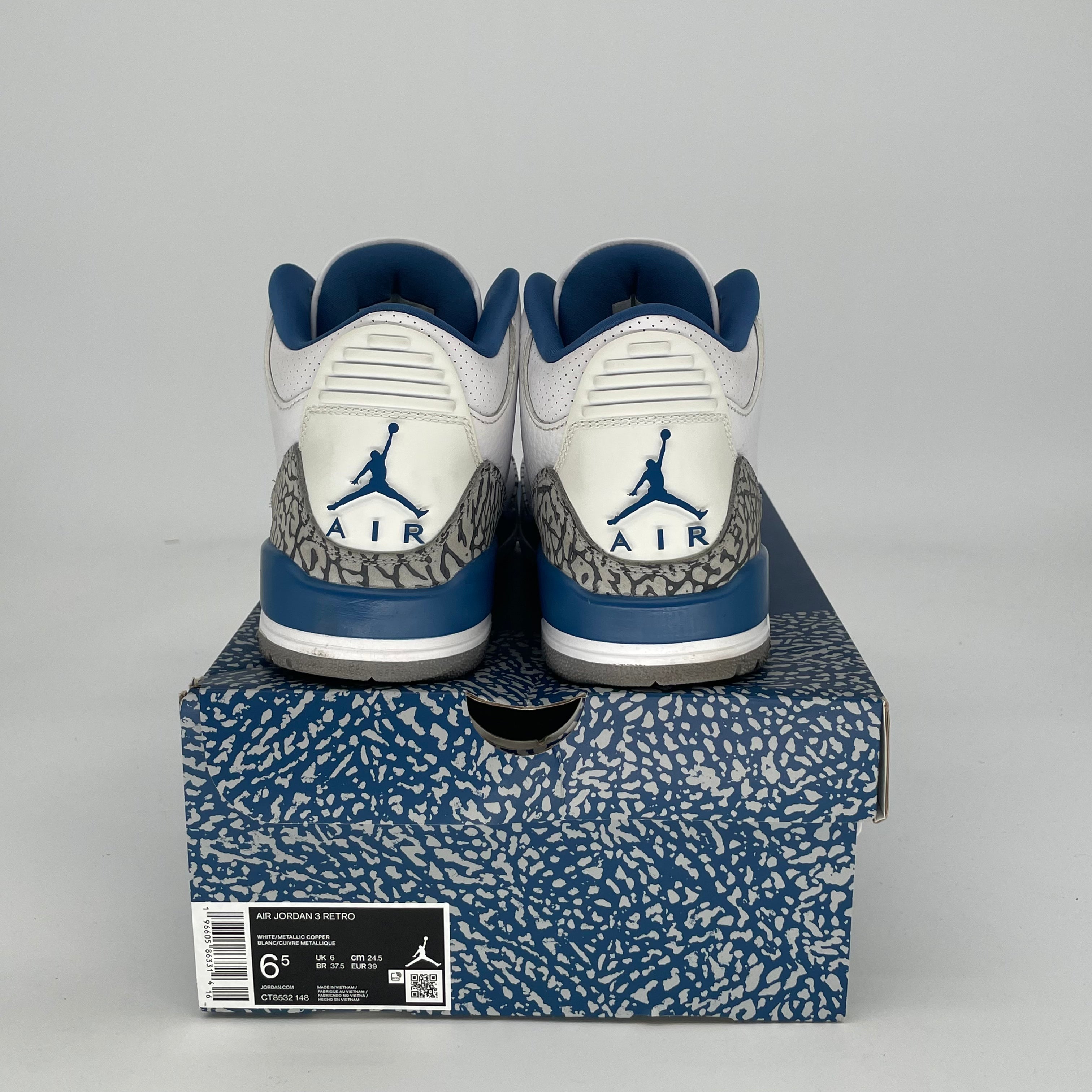 AIR JORDAN 3 WIZARDS CT8532-148 SIZE 6.5/8W