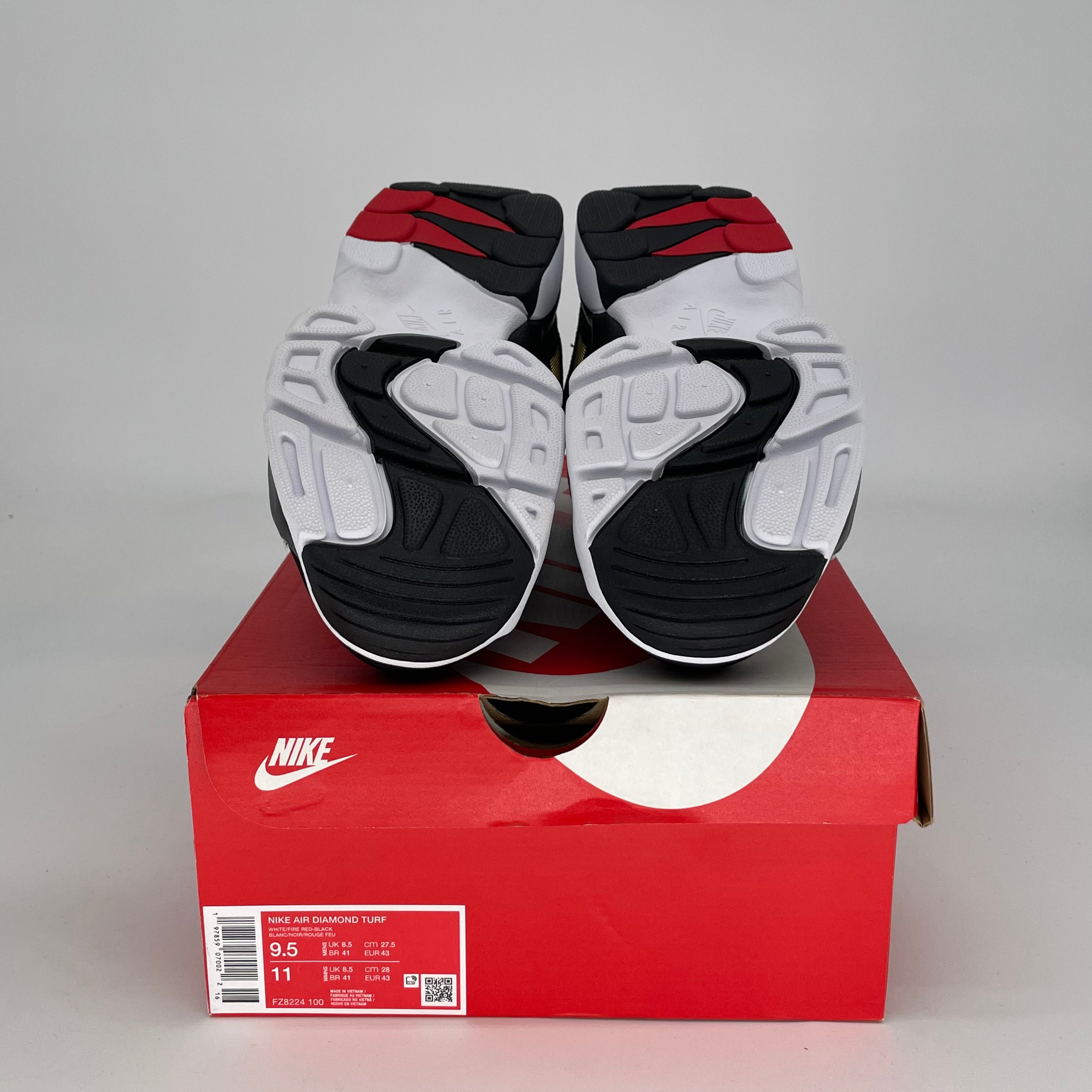 NIKE AIR DIAMOND TURF 49ERS SIZE 9.5/11W FZ8224-100