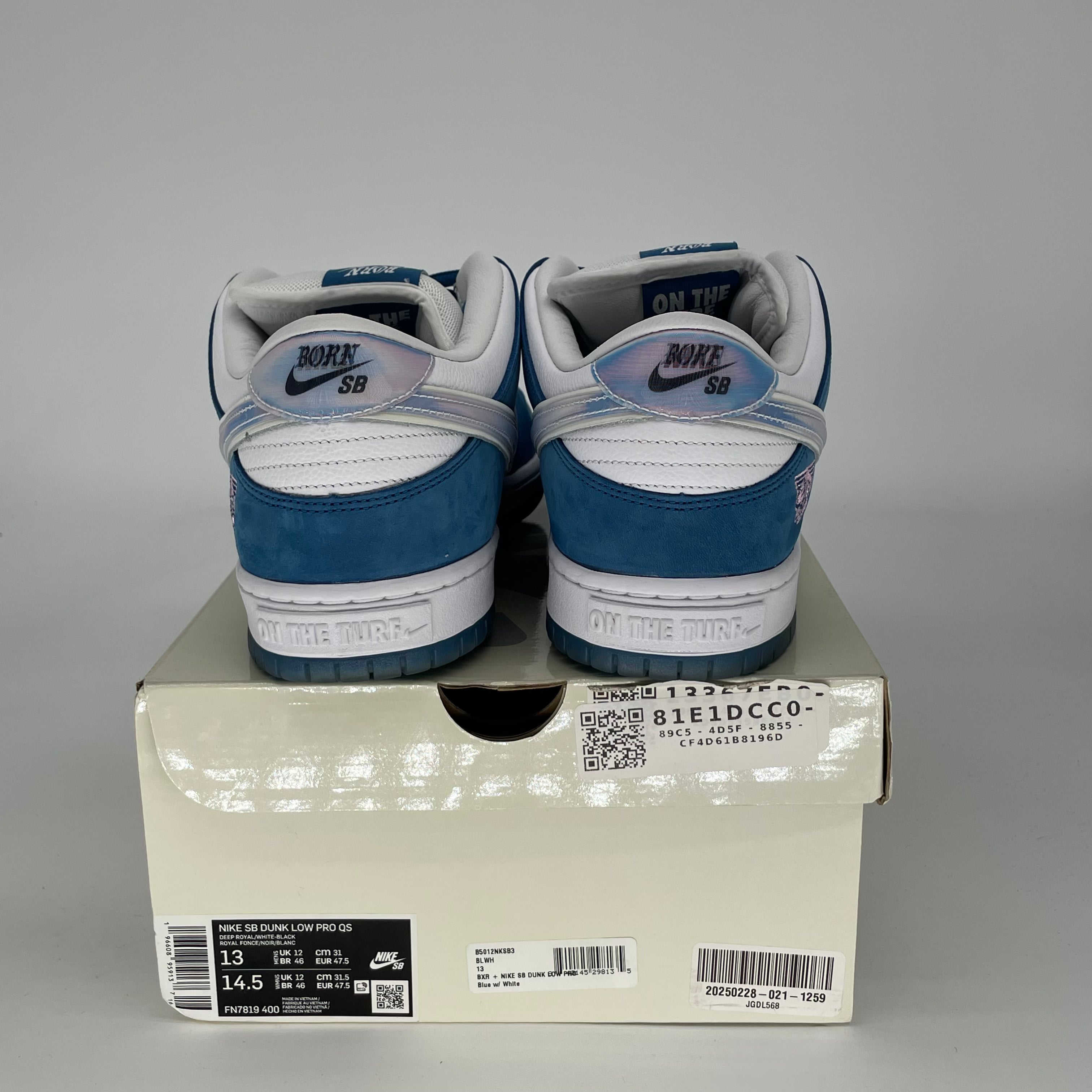 NIKE SB DUNK LOW BORN X RAISED ONE BLOCK AT A TIME SIZE 13 FN7819-400
