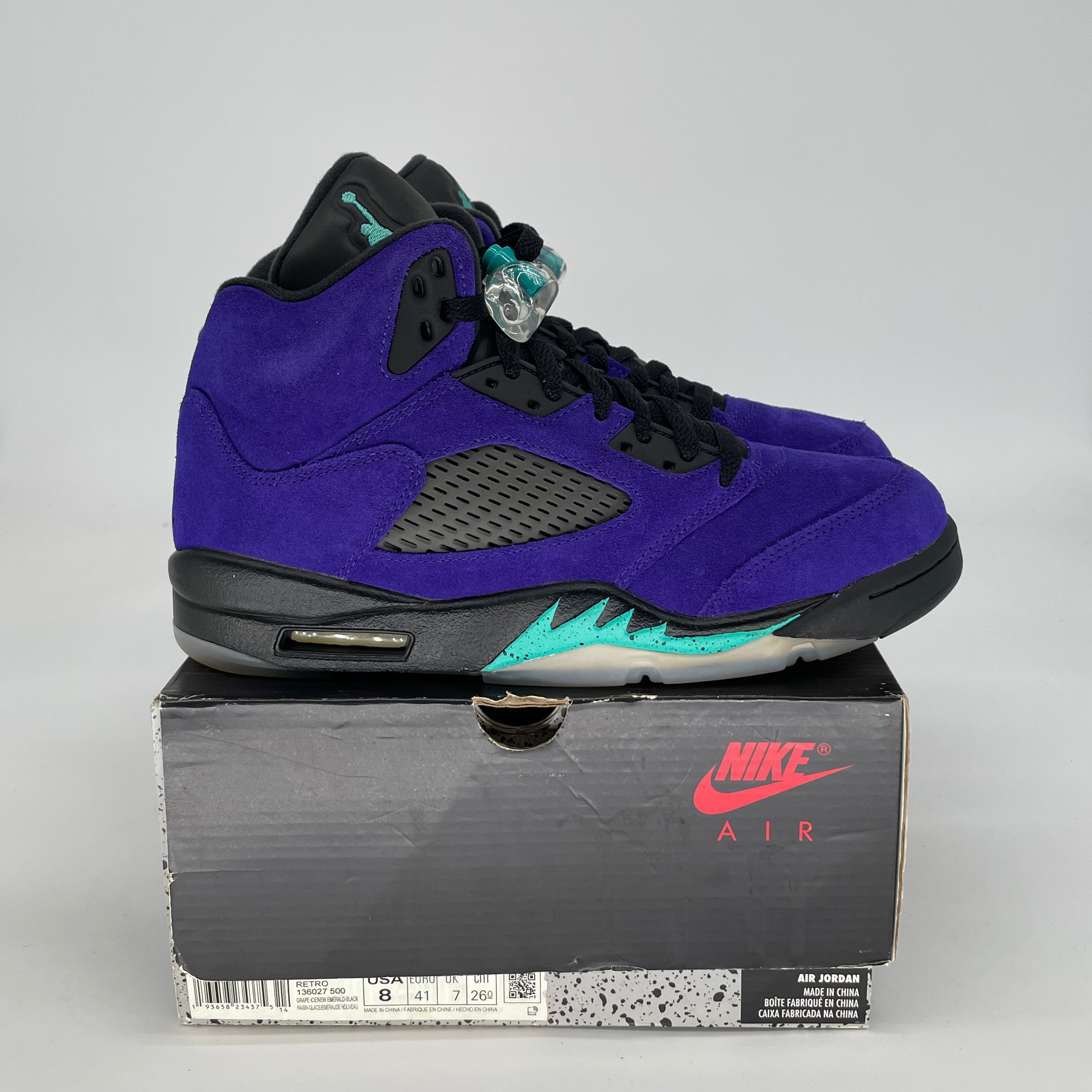 AIR JORDAN 5 ALTERNATE GRAPE SIZE 8/9.5W 136027-500
