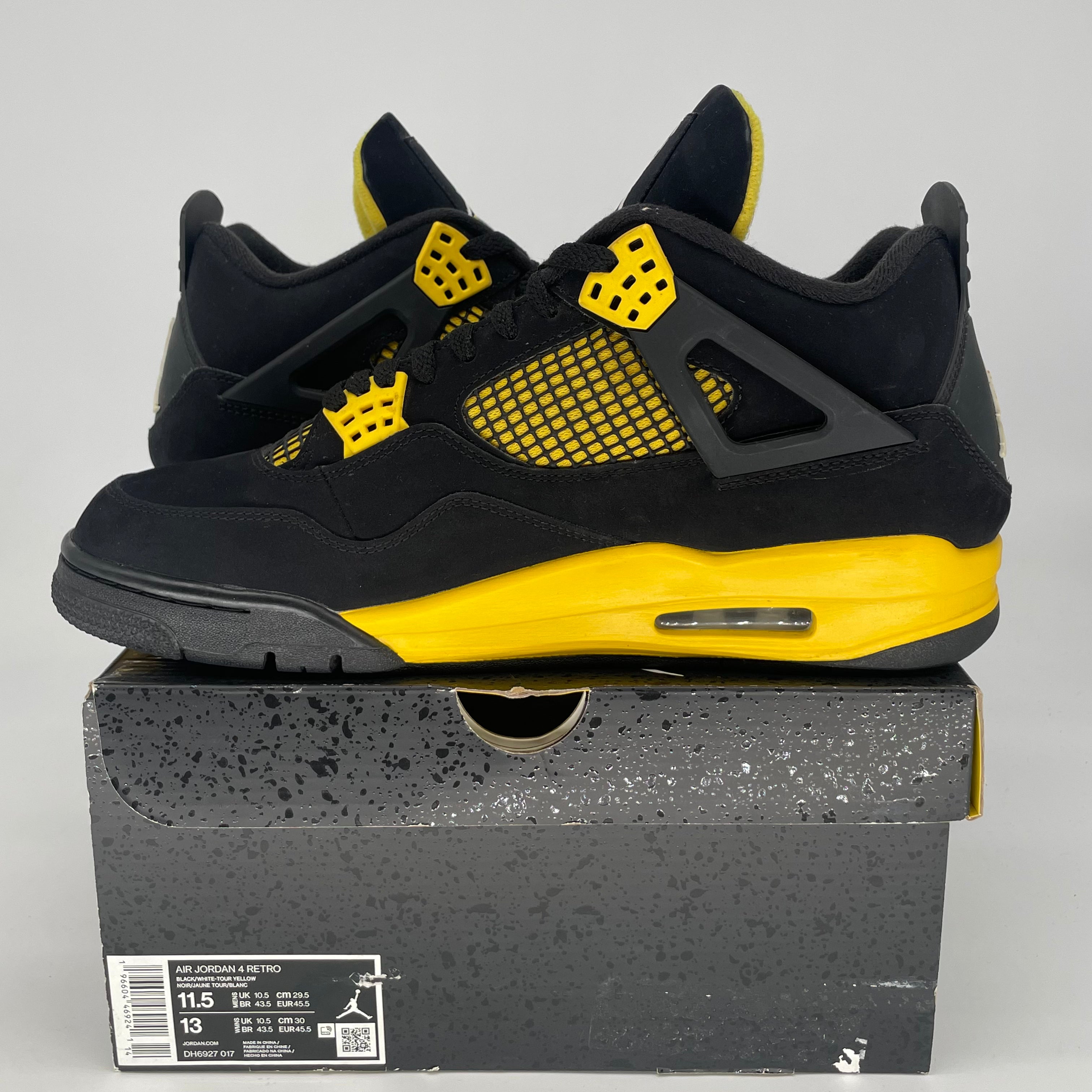 AIR JORDAN 4 THUNDER DH6927-017 SIZE 11.5/13W
