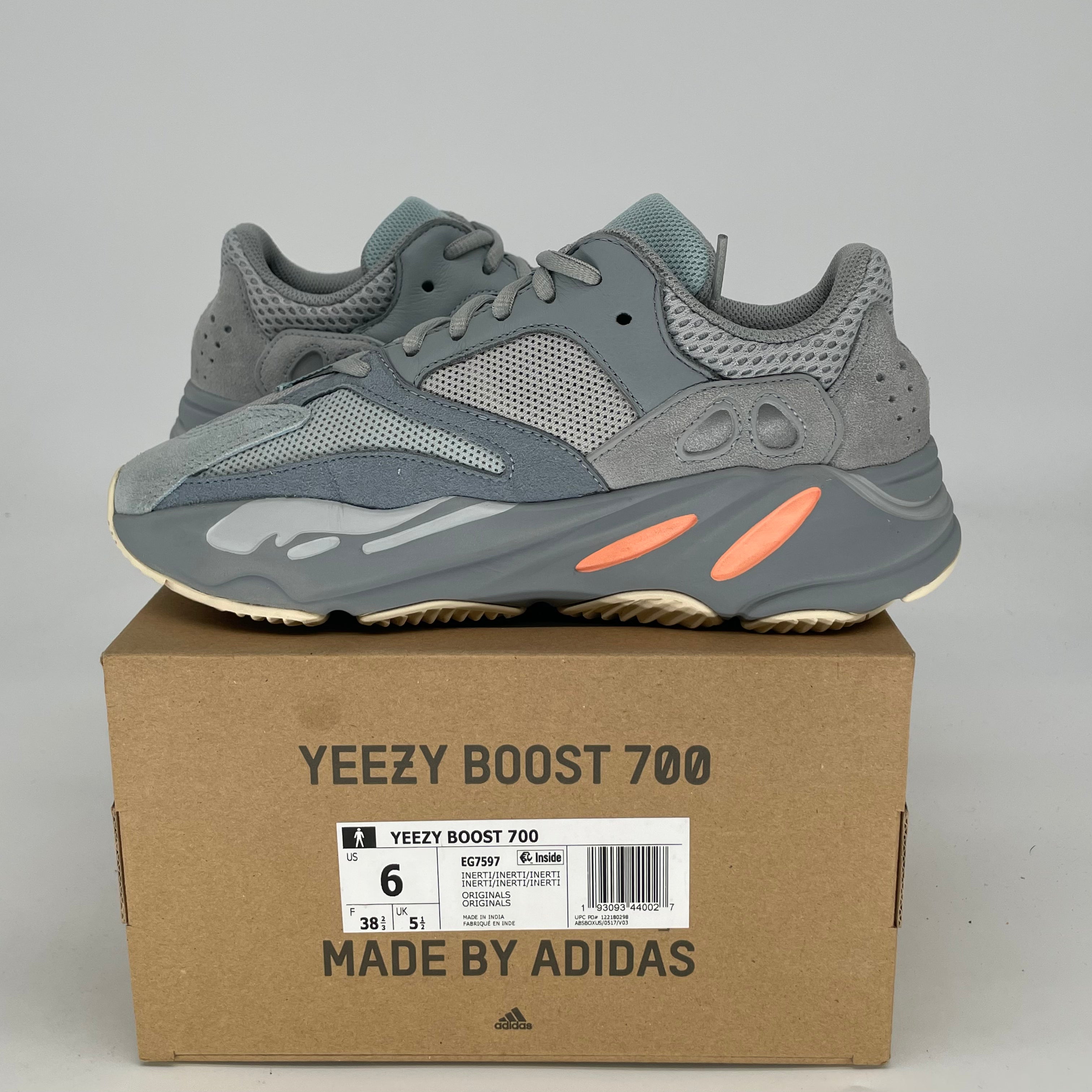 ADIDAS YEEZY 700 INERTIA SIZE 6/7.5W EG7597