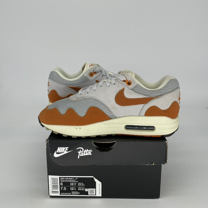 NIKE AIR MAX 1 PATTA WAVES MONARCH SIZE 6/7.5W DH1348-001