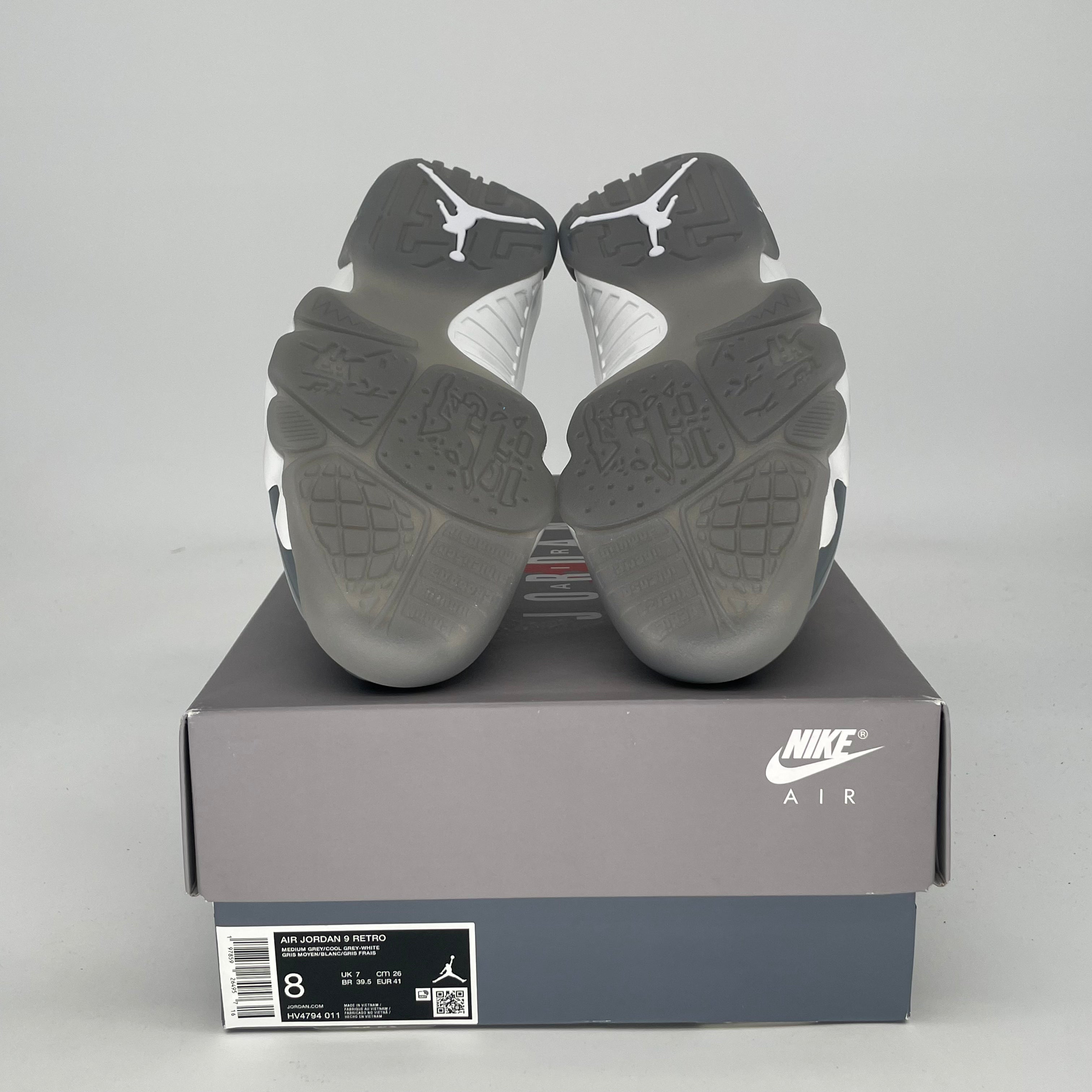 AIR JORDAN 9 COOL GREY HV4794-011 SIZE 8/9.5W