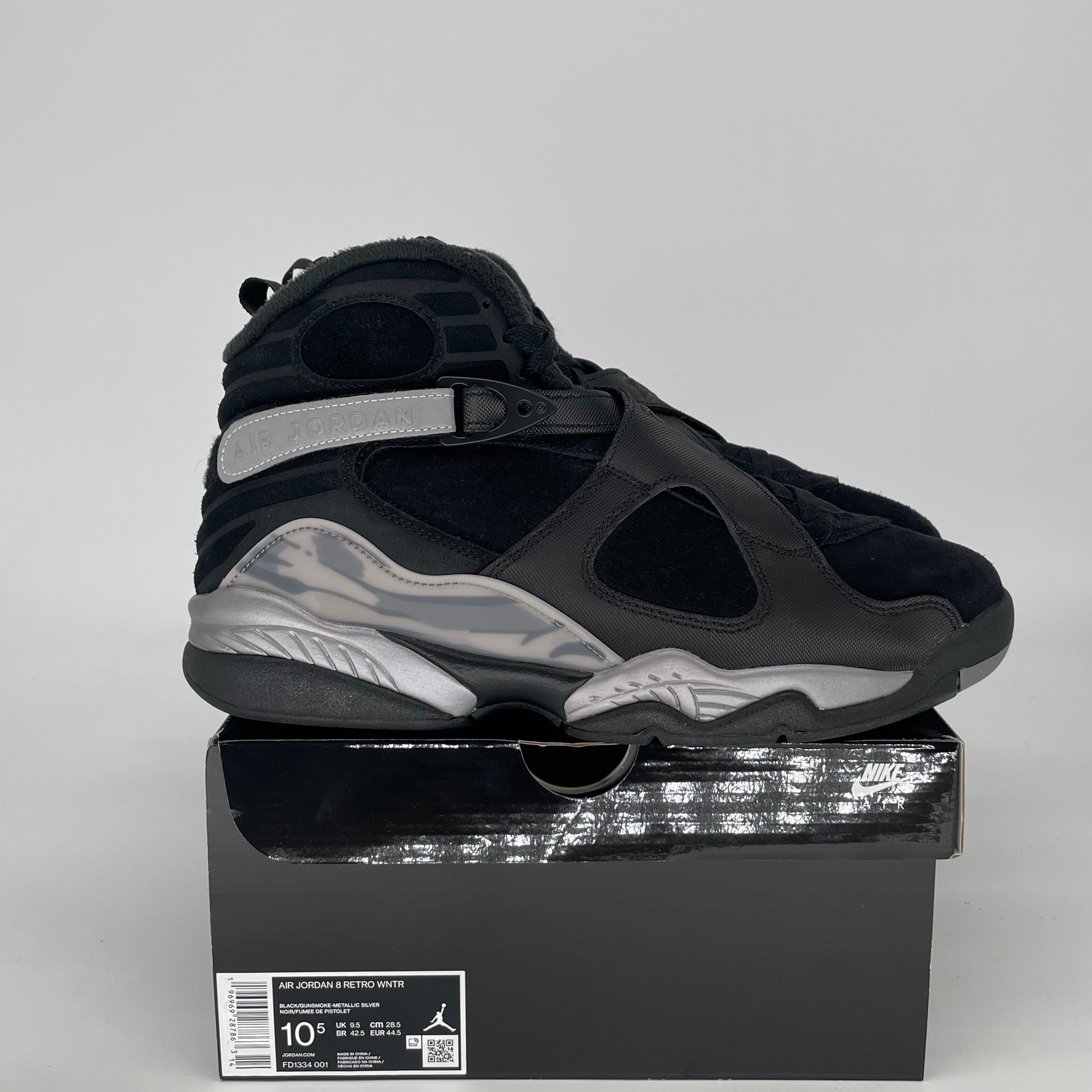 AIR JORDAN 8 WINTERIZED GUNSMOKE FD1334-001 SIZE 10.5/12W