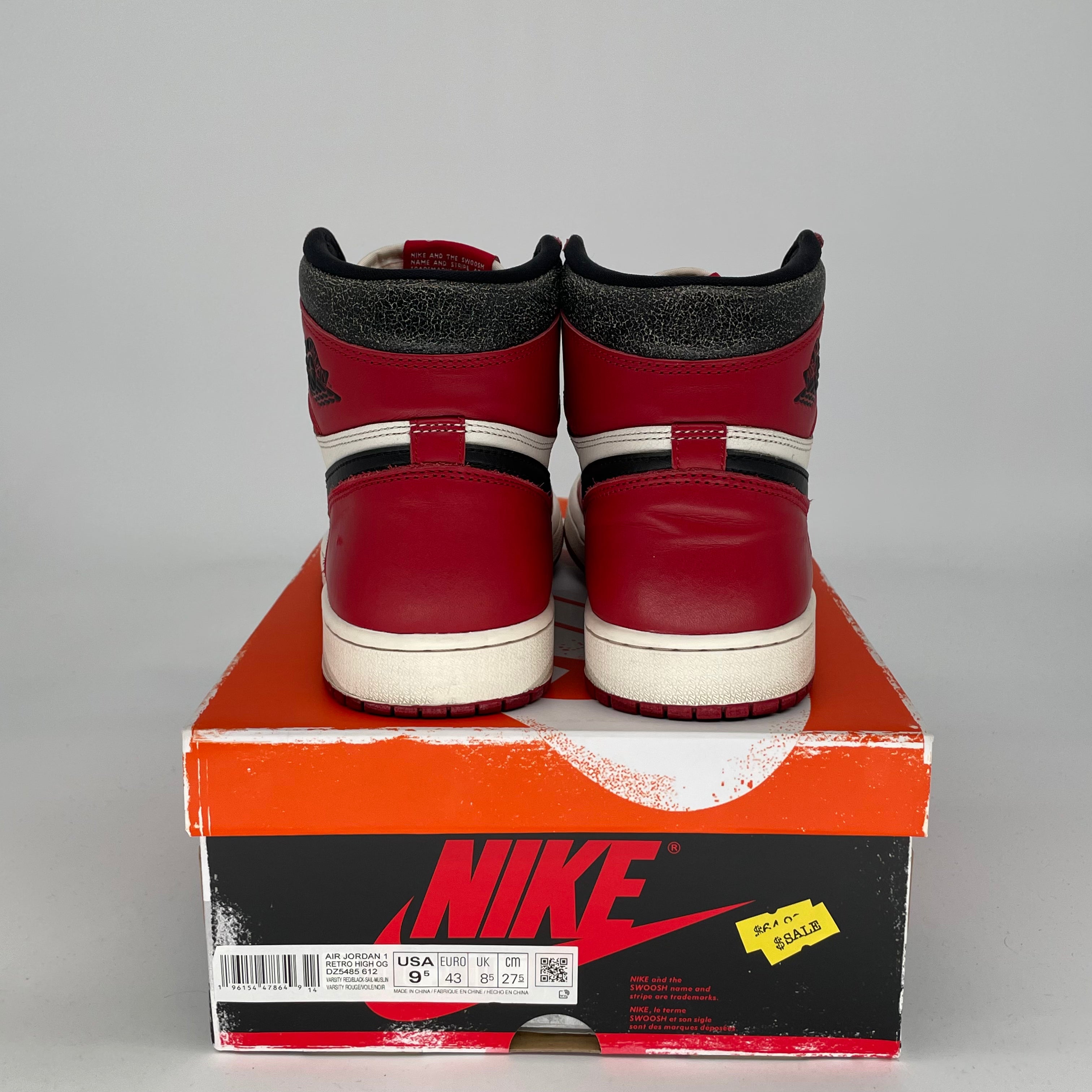 AIR JORDAN 1 CHICAGO LOST AND FOUND SIZE 9.5/11W DZ5485-612