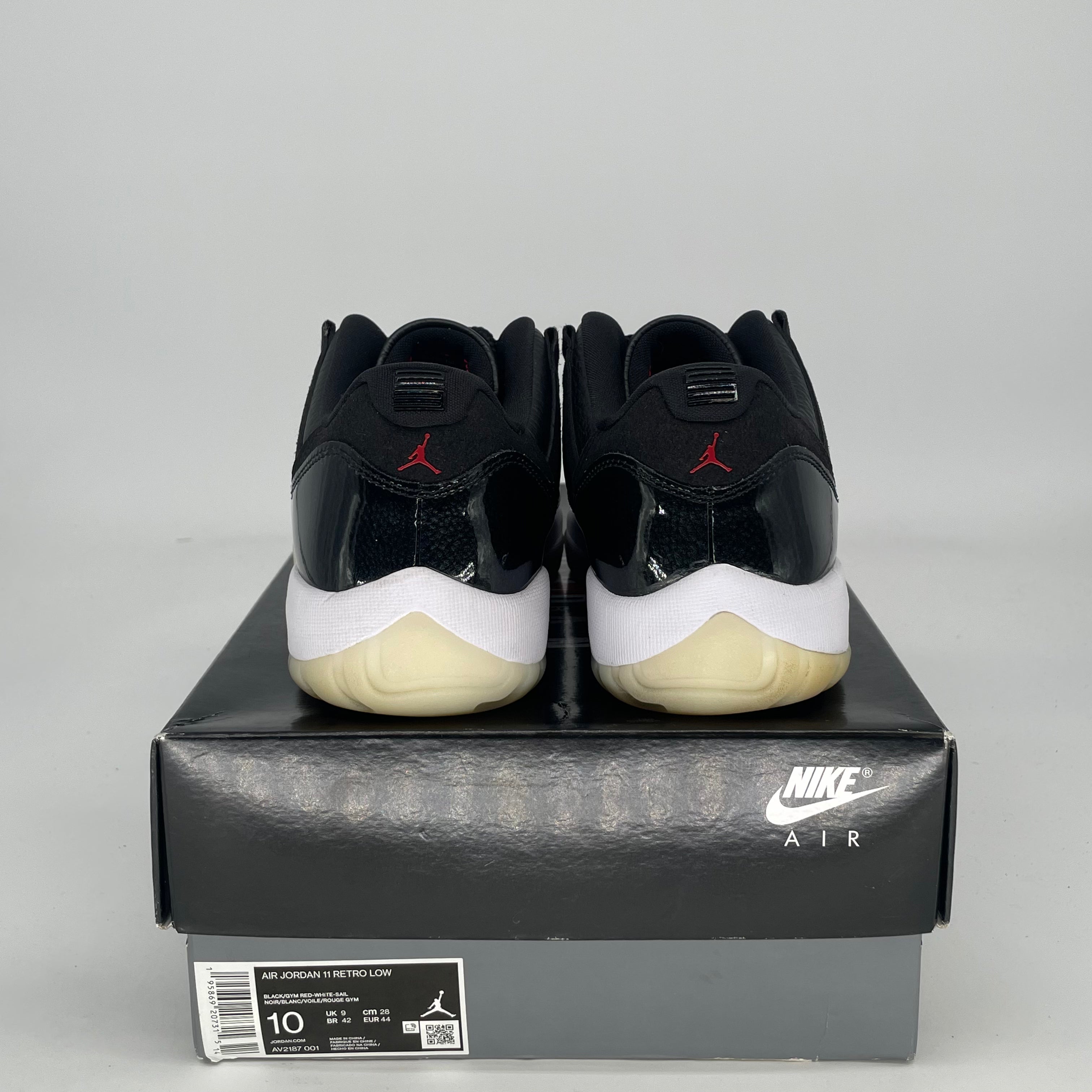AIR JORDAN 11 LOW 72-10 AV2187-001 SIZE 10/11.5W