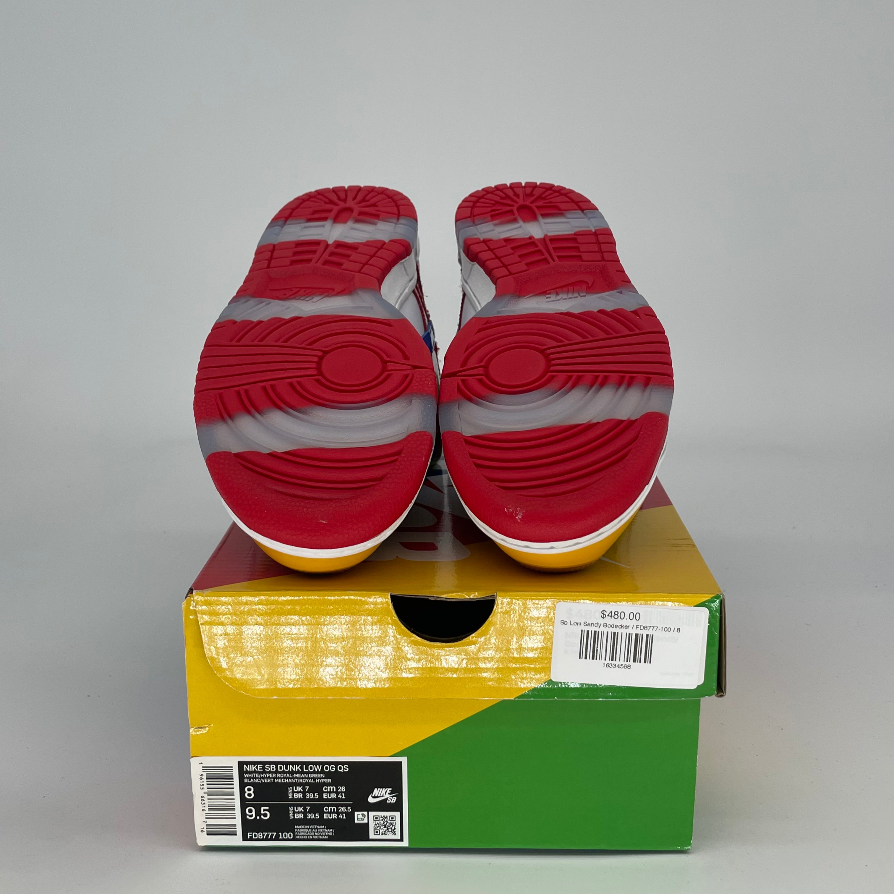 NIKE SB DUNK LOW SANDY BODECKER EBAY FD8777-100 SIZE 8/9.5W