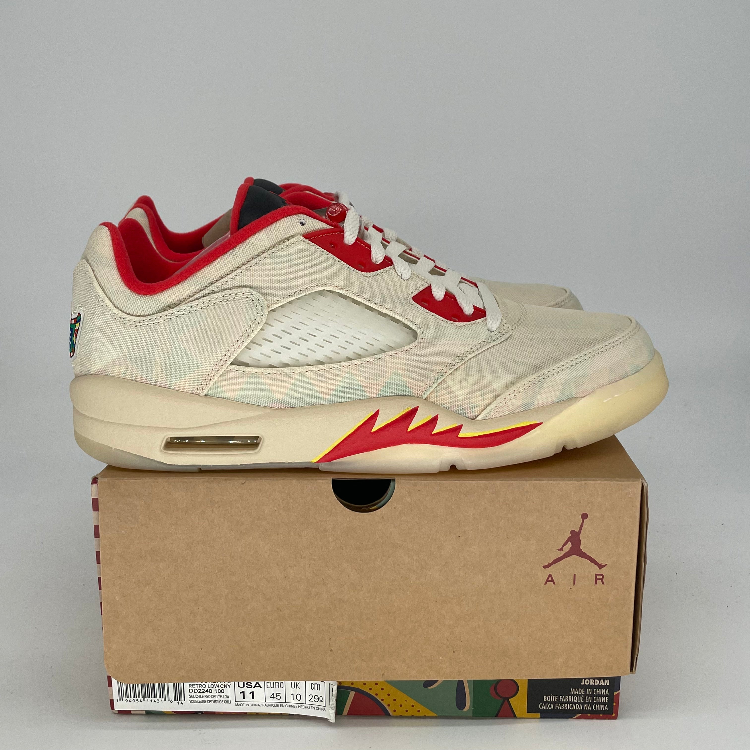 AIR JORDAN 5 LOW CHINESE NEW YEAR DD2240-100 SIZE 11/12.5W