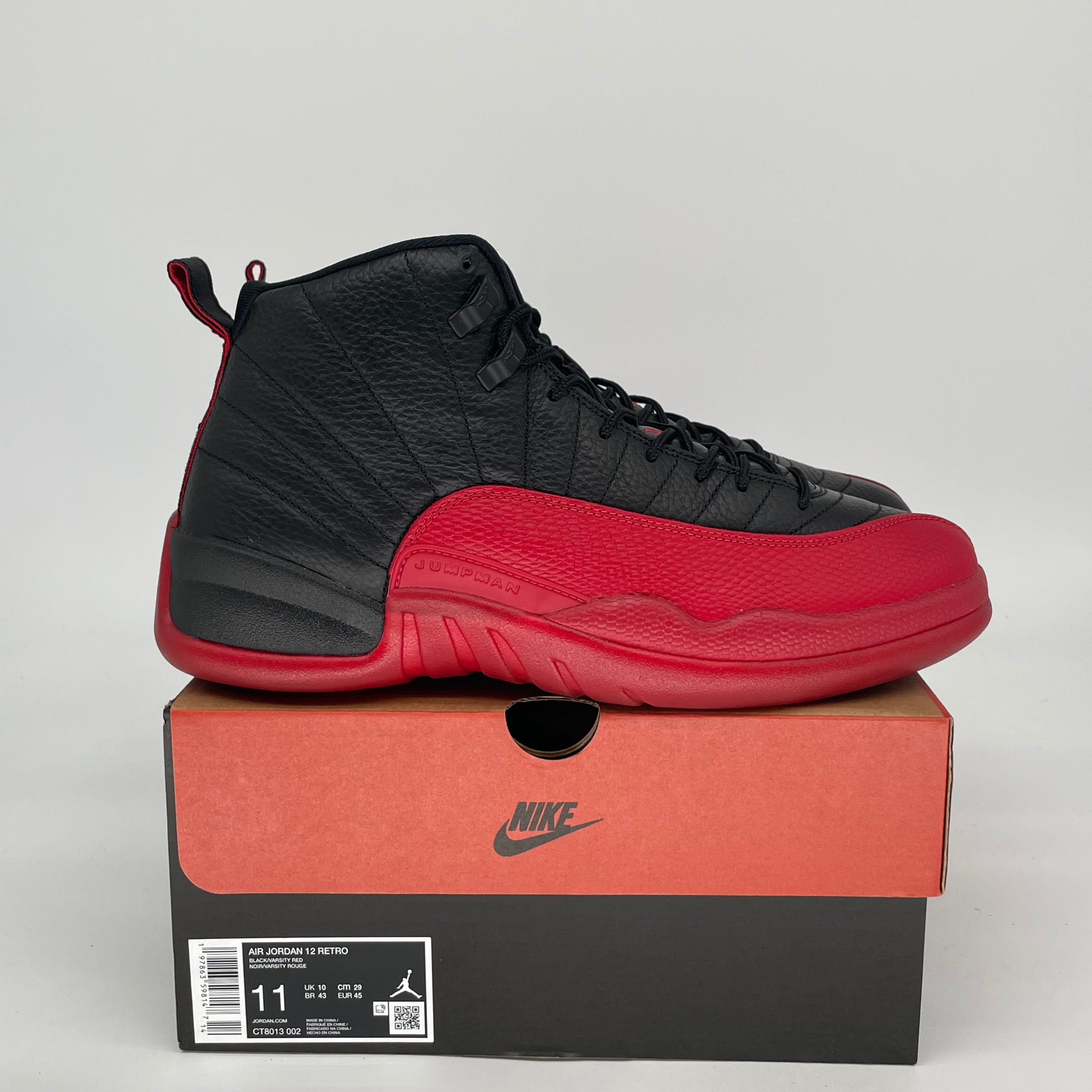AIR JORDAN 12 FLU GAME CT8013-002 SIZE 11/12.5W