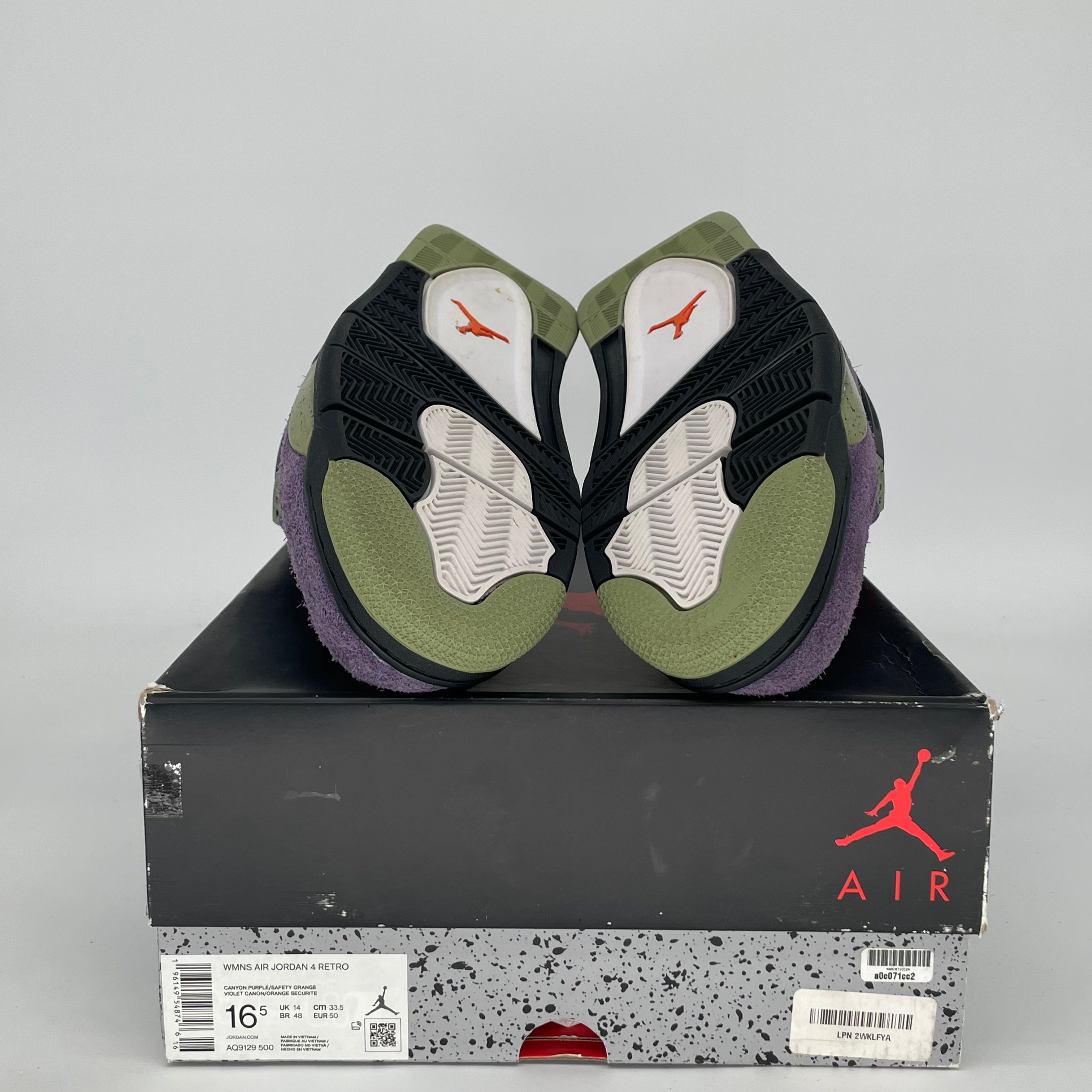 AIR JORDAN 4 CANYON PURPLE W AQ9129-500 SIZE 15/16.5W