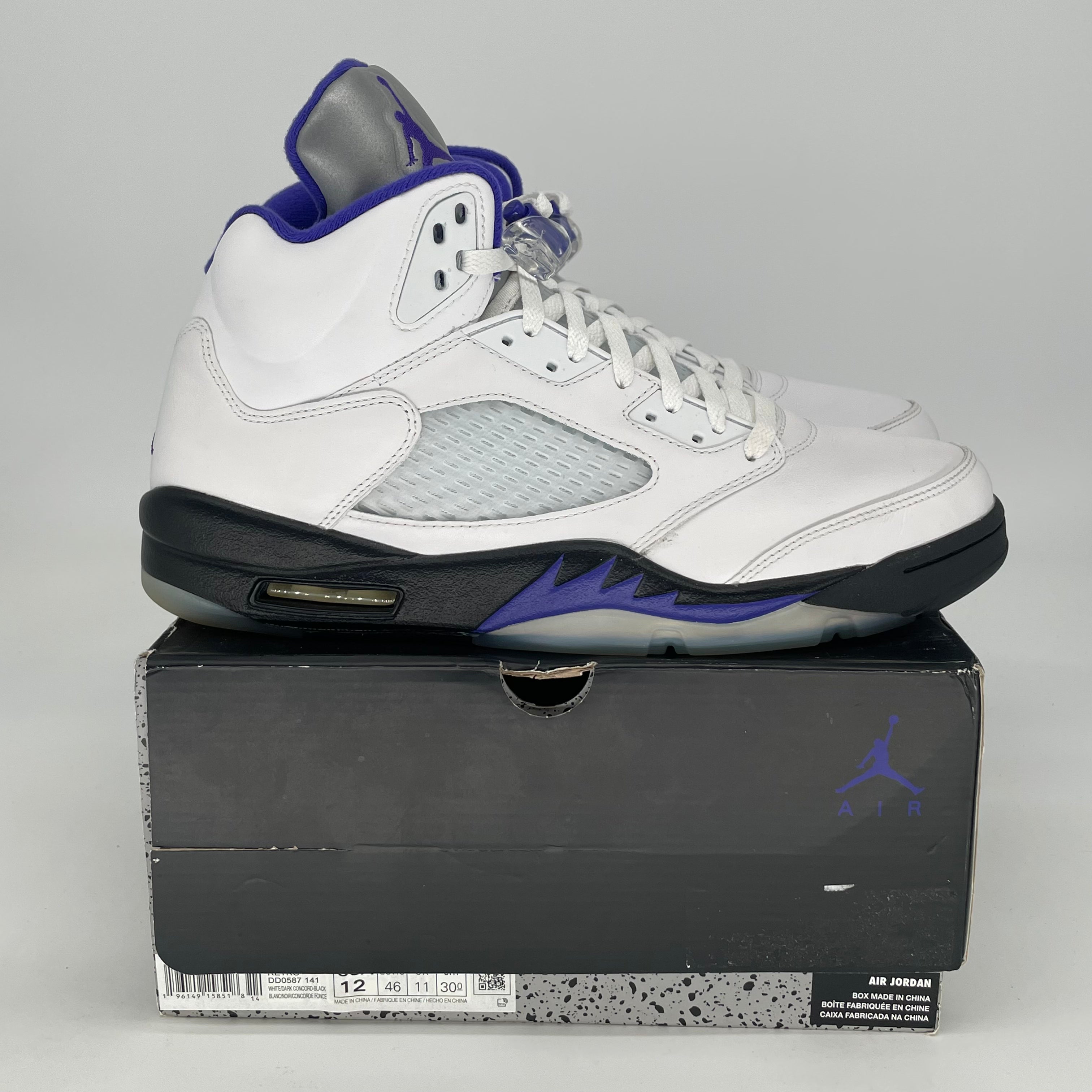 AIR JORDAN 5 DARK CONCORD DD0587-141 SIZE 12/13.5W