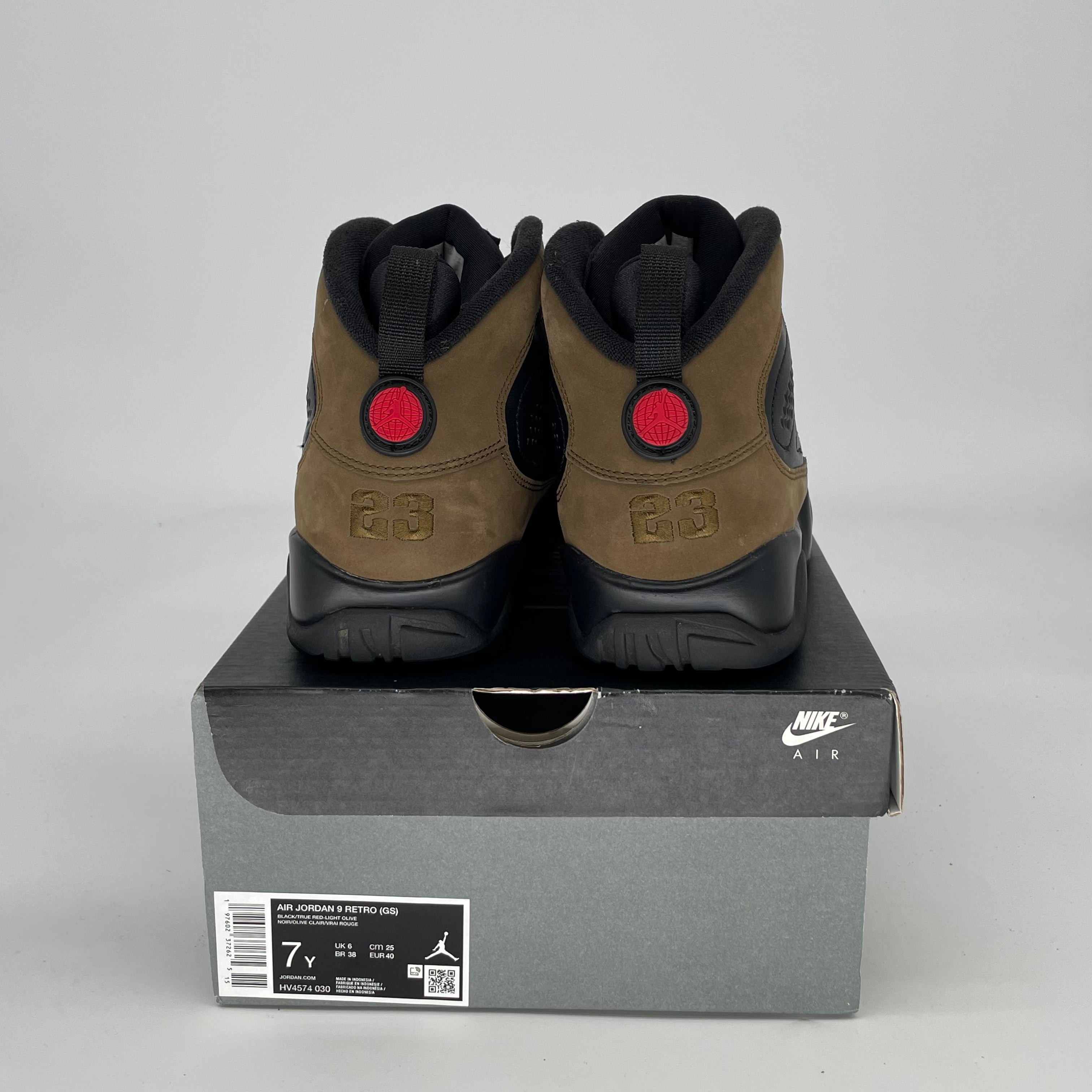 AIR JORDAN 9 OLIVE SIZE 7/8.5W HV4574-030