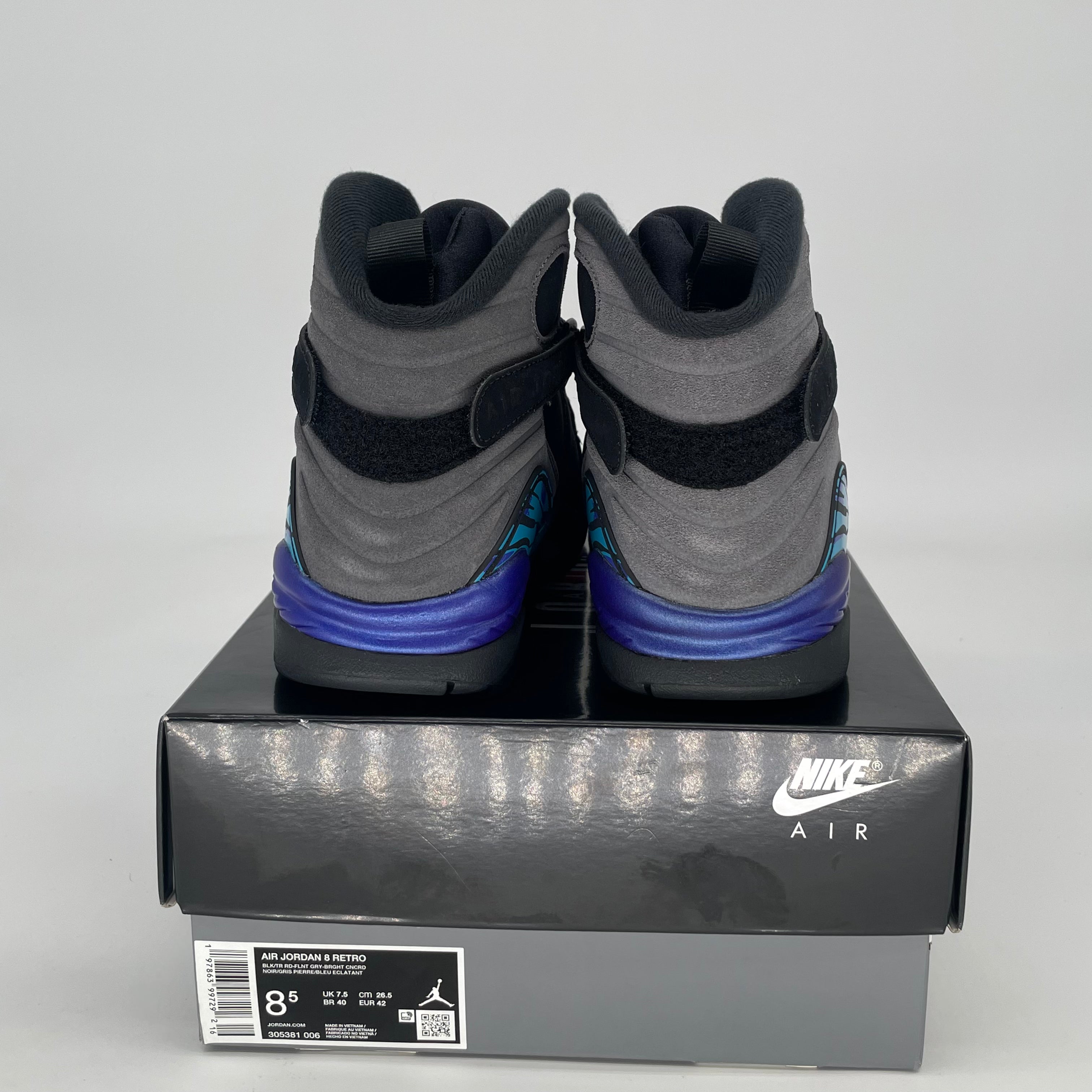AIR JORDAN 8 AQUA 305381-006 SIZE 8.5/10W