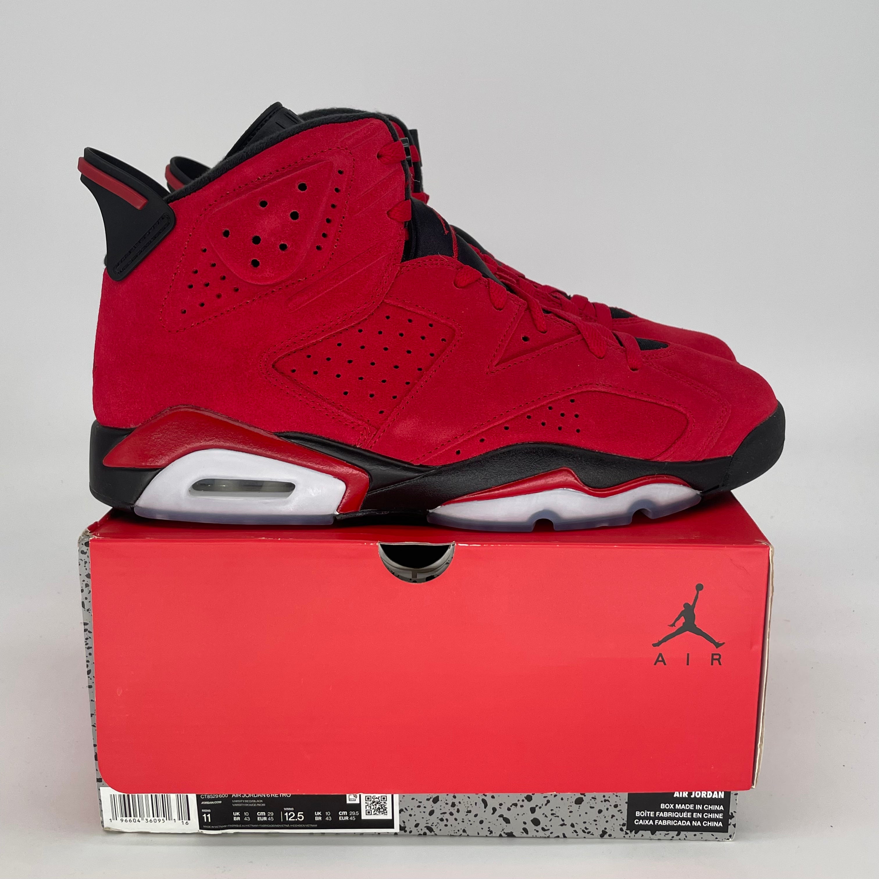 AIR JORDAN 6 TORO BRAVO CT8529-600 SIZE 11/12.5W
