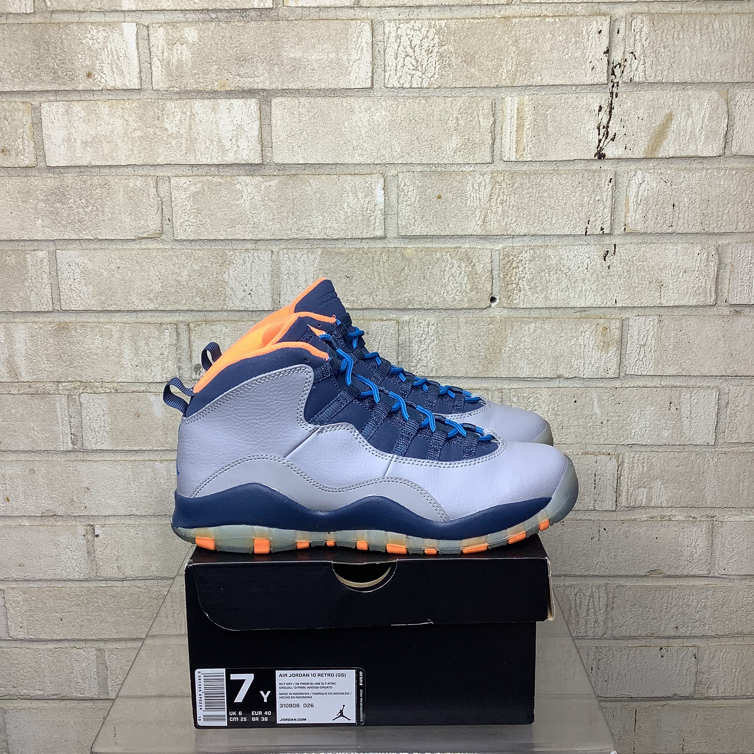 AIR JORDAN 10 BOBCATS SIZE 7Y 310806-026