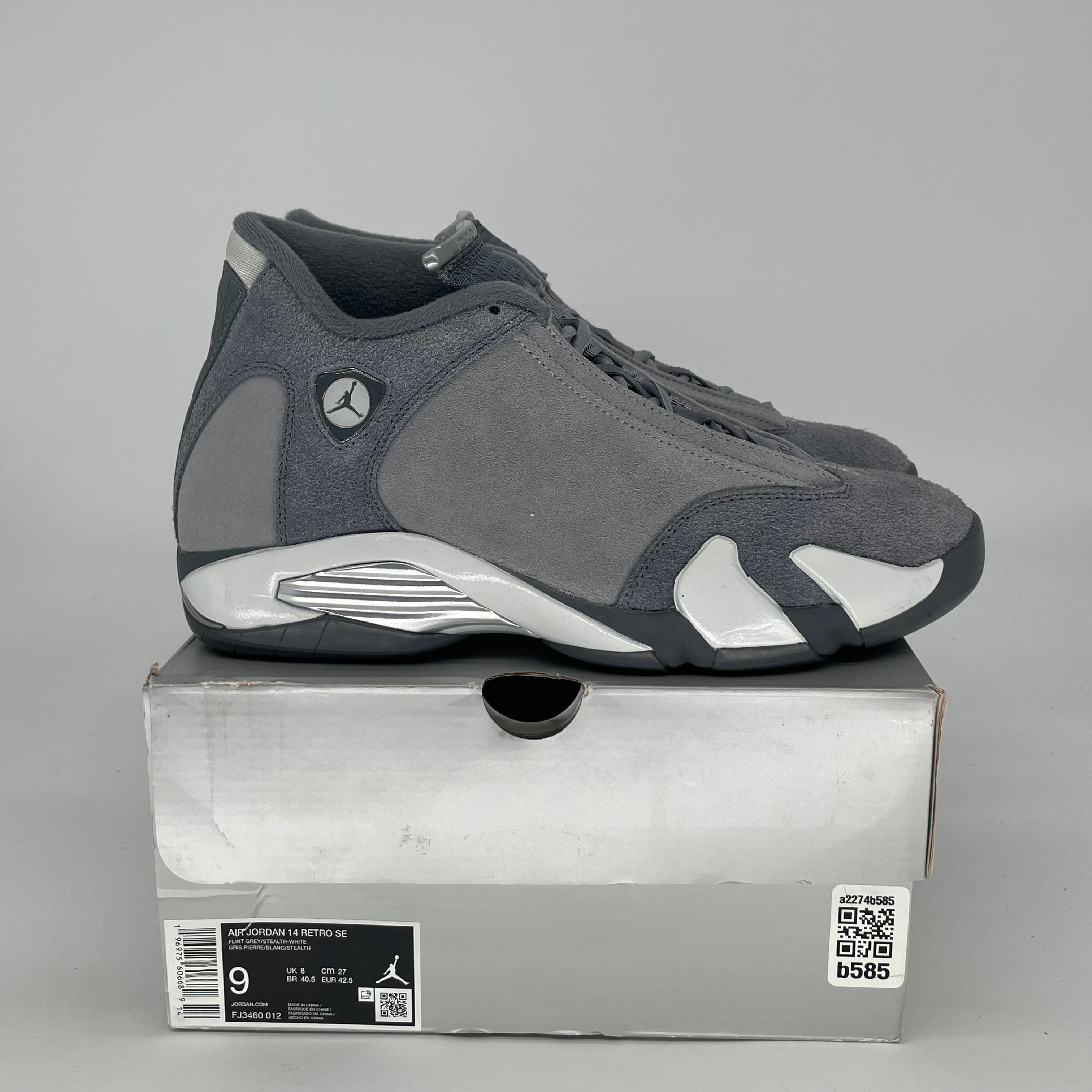 AIR JORDAN 14 FLINT GREY FJ3460-012 SIZE 9/10.5W