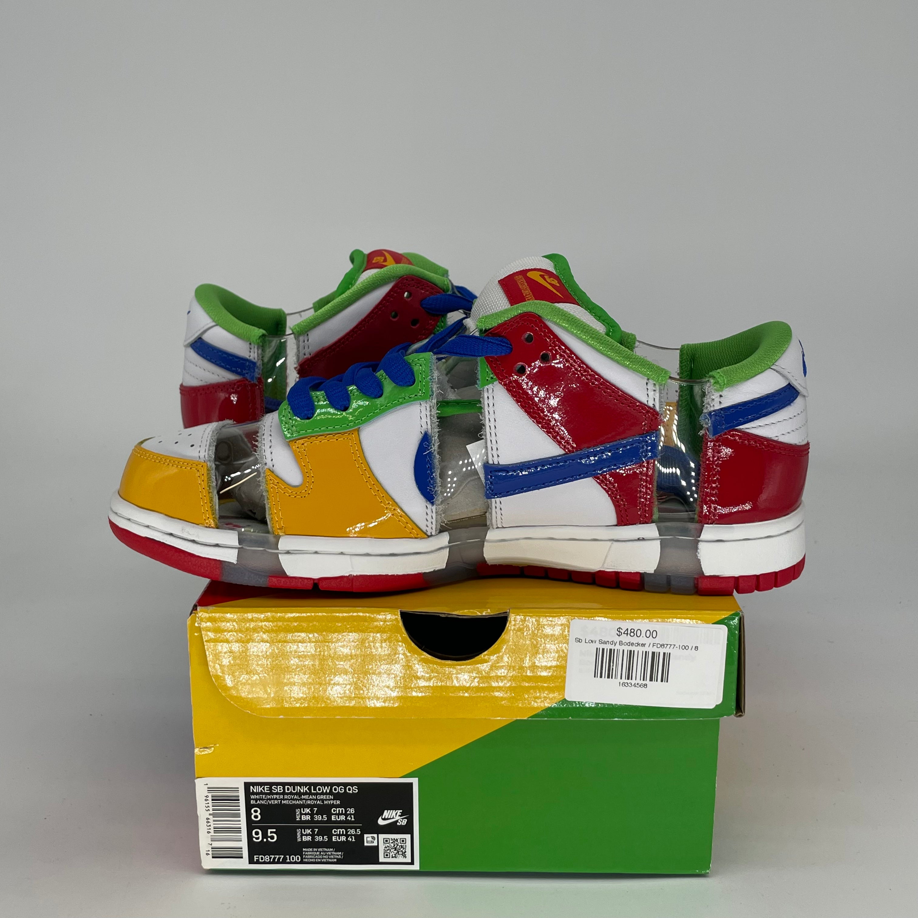 NIKE SB DUNK LOW SANDY BODECKER EBAY FD8777-100 SIZE 8/9.5W