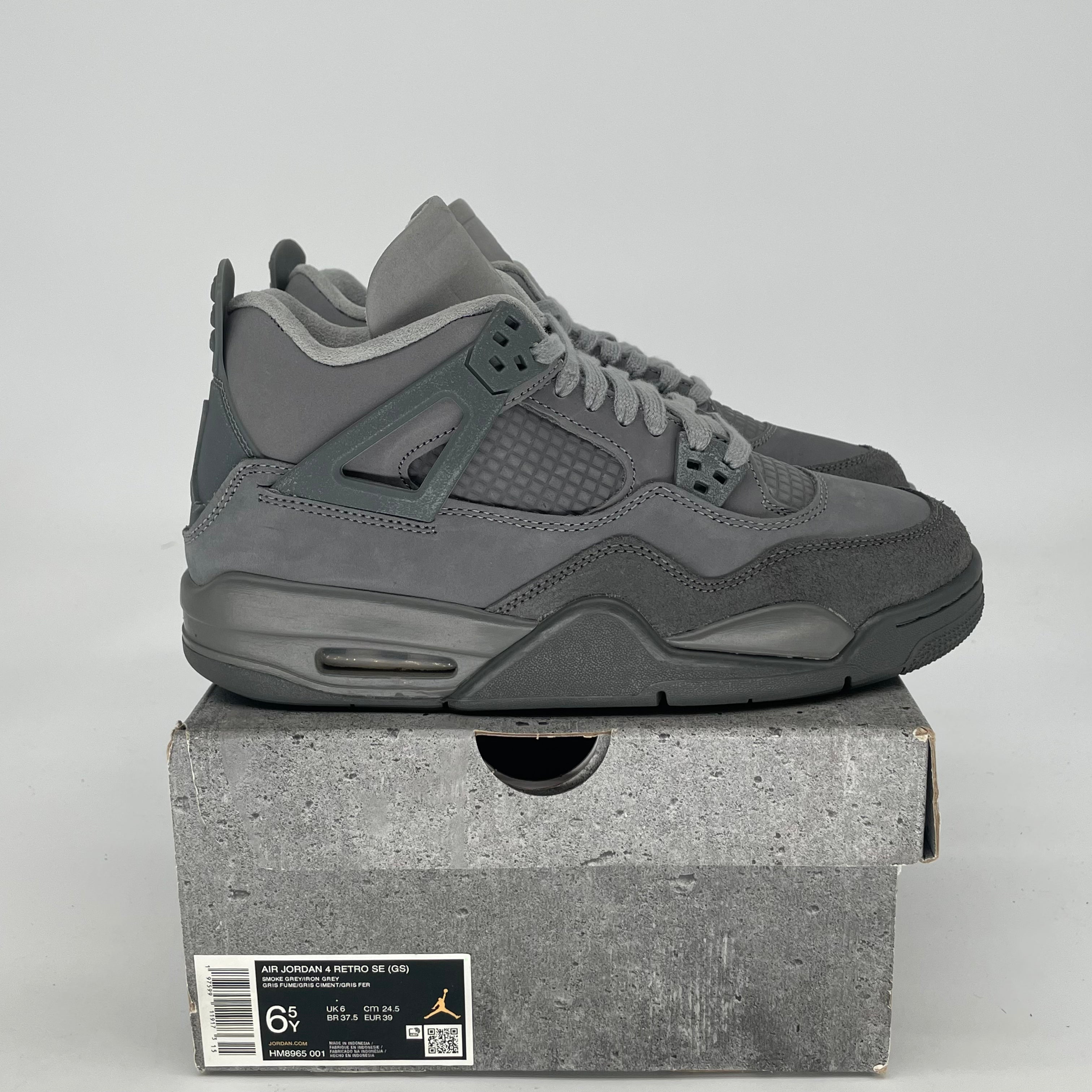 AIR JORDAN 4 WET CEMENT HM8965-001 SIZE 6.5/8W