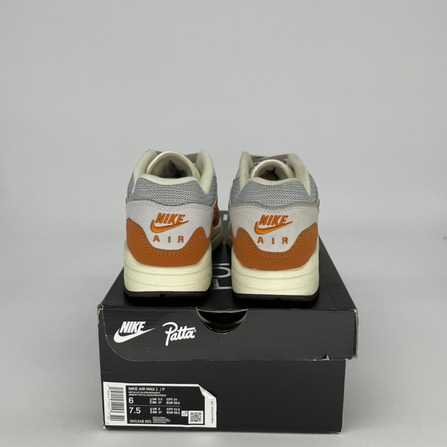 NIKE AIR MAX 1 PATTA WAVES MONARCH SIZE 6/7.5W DH1348-001