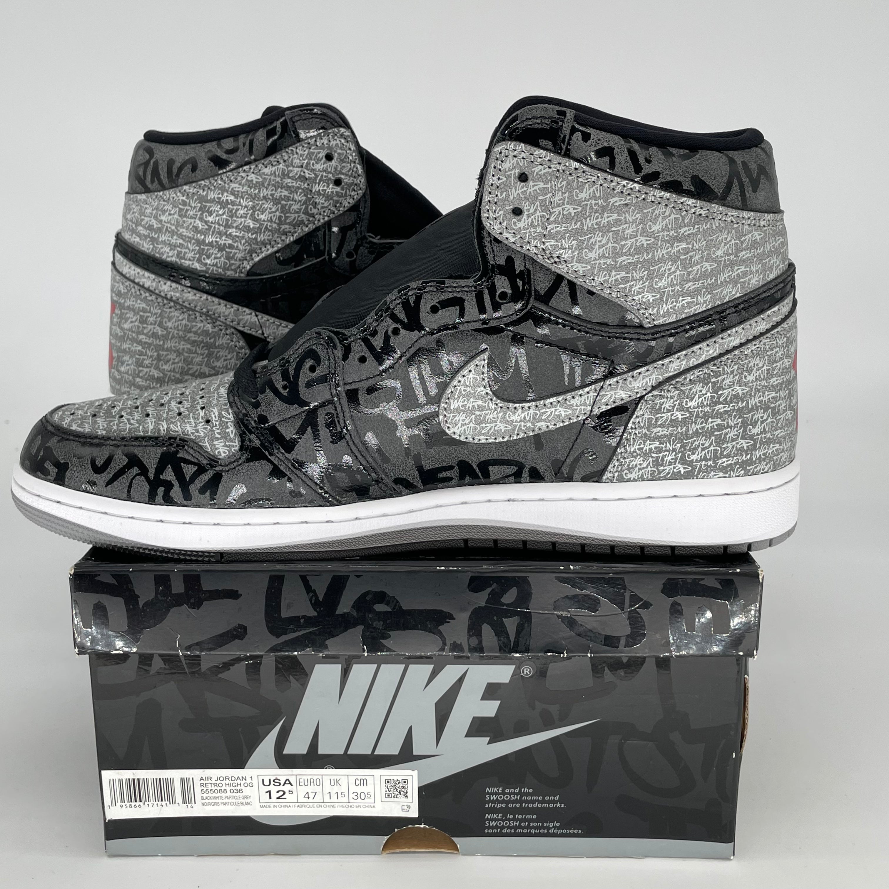 AIR JORDAN 1 REBELLIONAIRE SIZE 12.5 555088-036