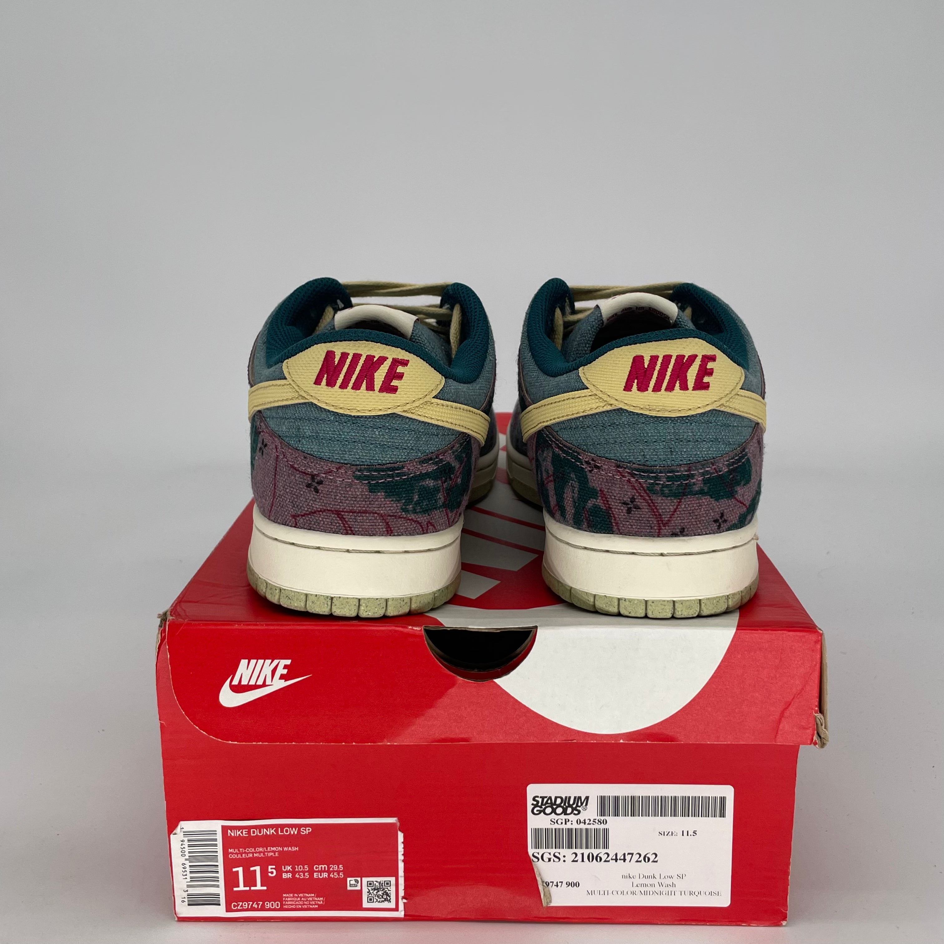 NIKE DUNK LOW COMMUNITY GARDEN CZ9747-900 SIZE 11.5/13W