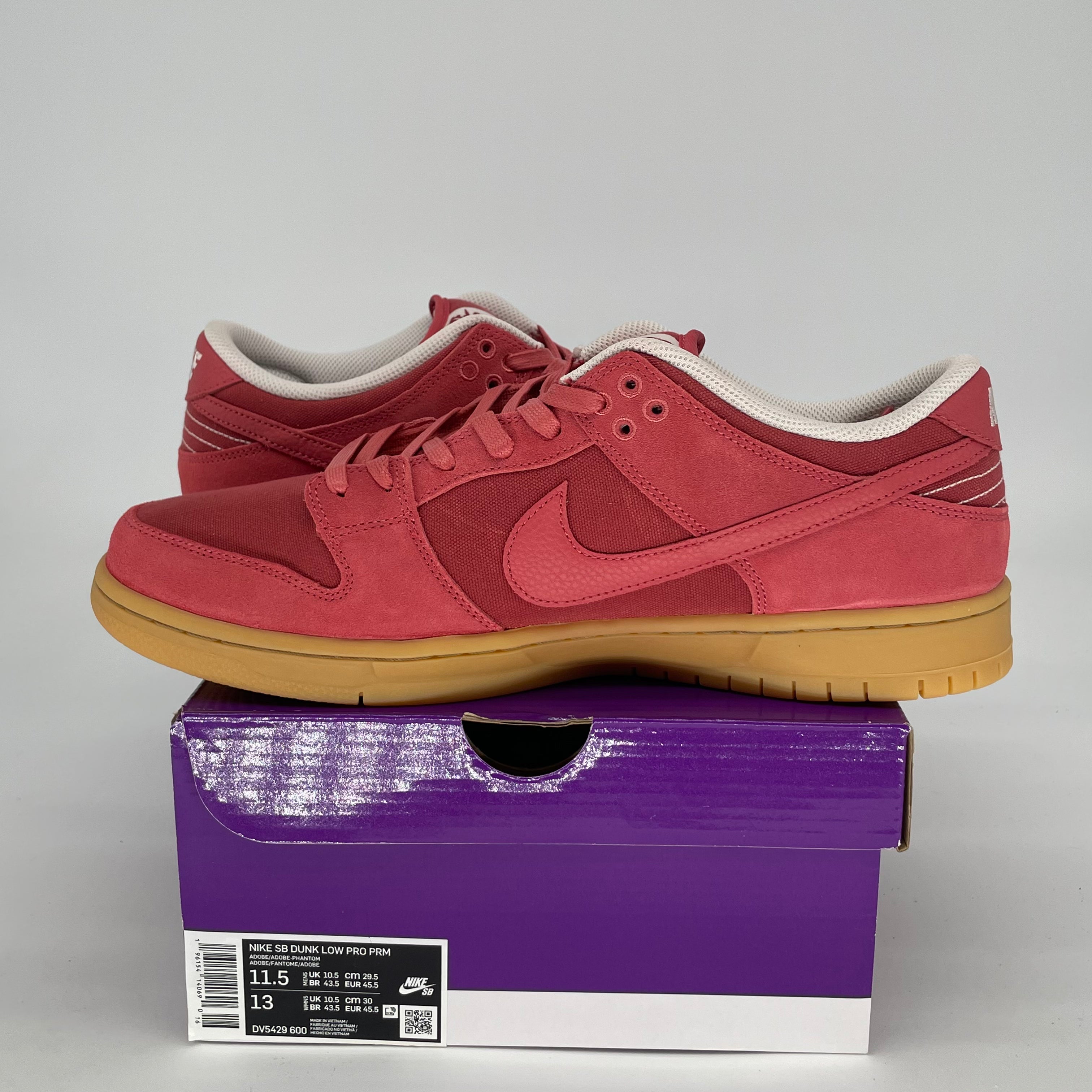 NIKE SB DUNK LOW ADOBE DV5429-600 SIZE 11.5/13W