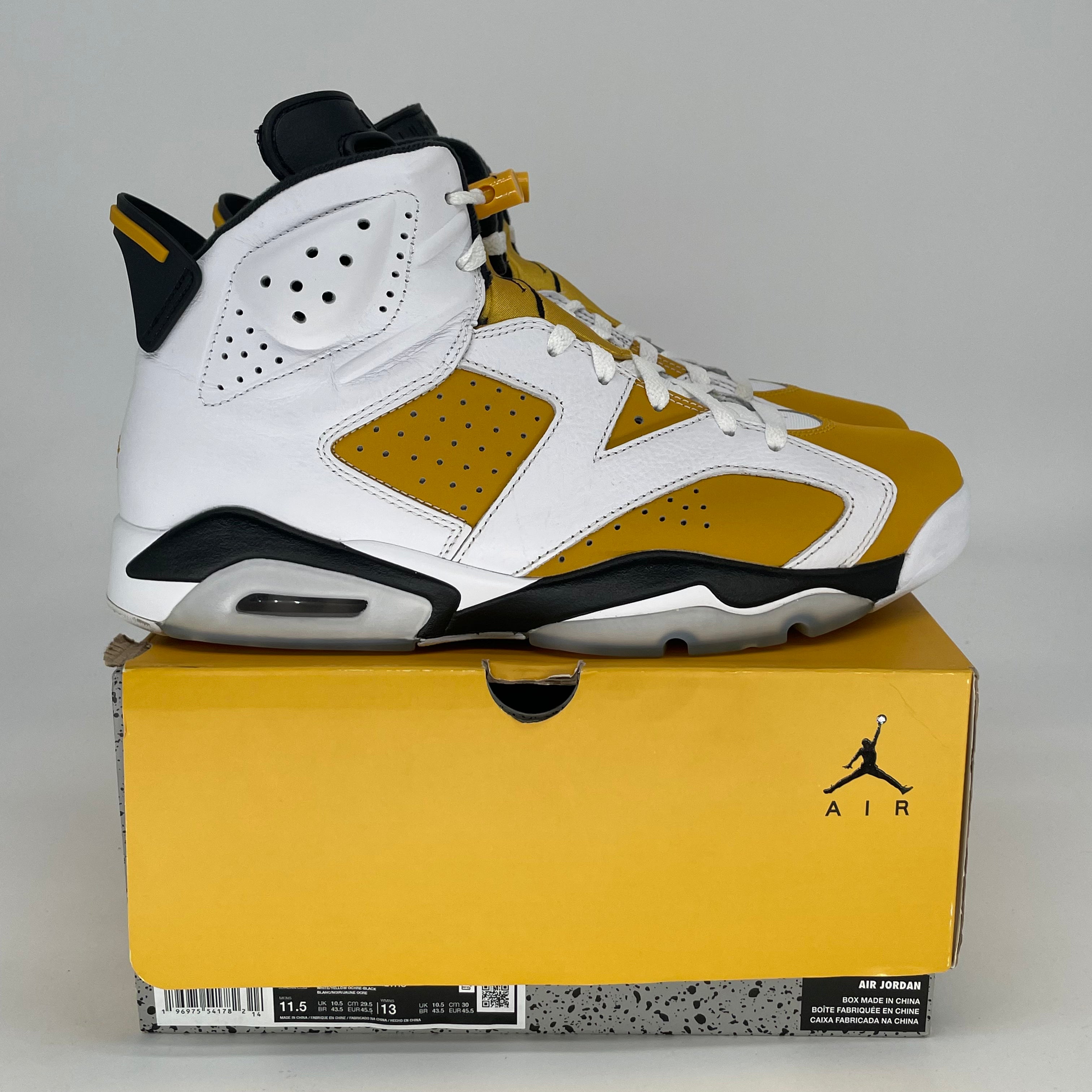 AIR JORDAN 6 YELLOW OCHRE CT8529-170 SIZE 11.5/13W