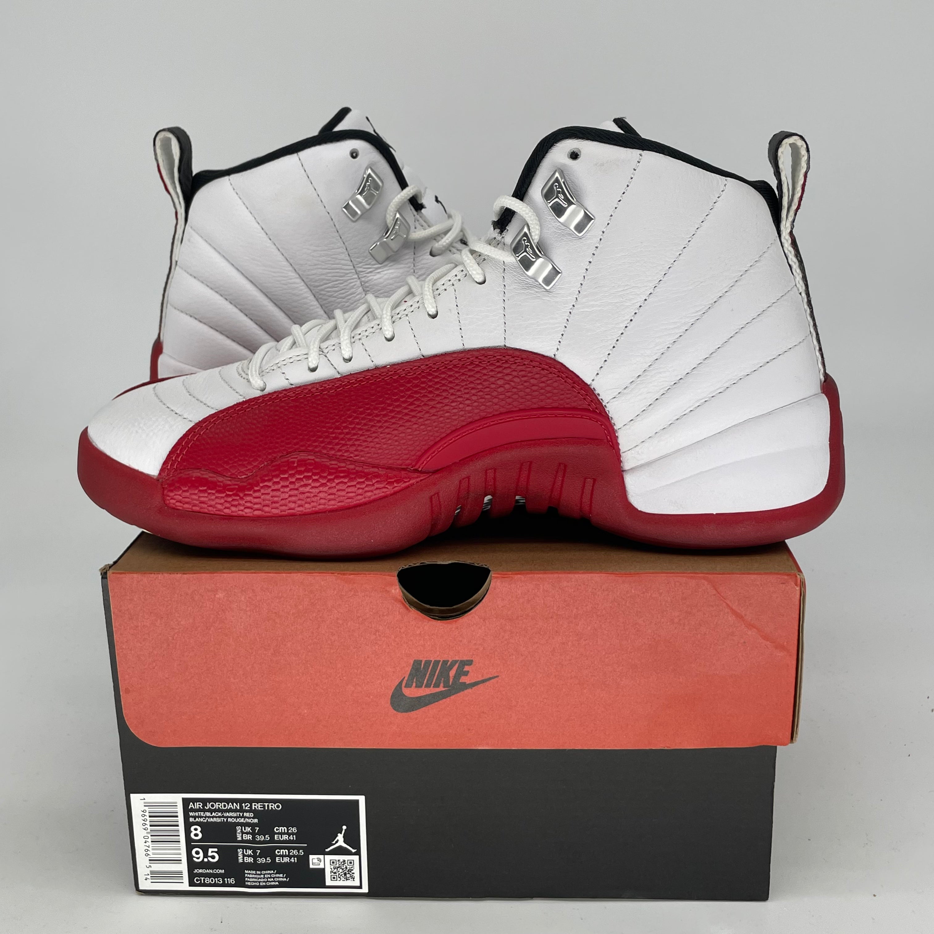 AIR JORDAN 12 CHERRY SIZE 8/9.5W CT8013-116