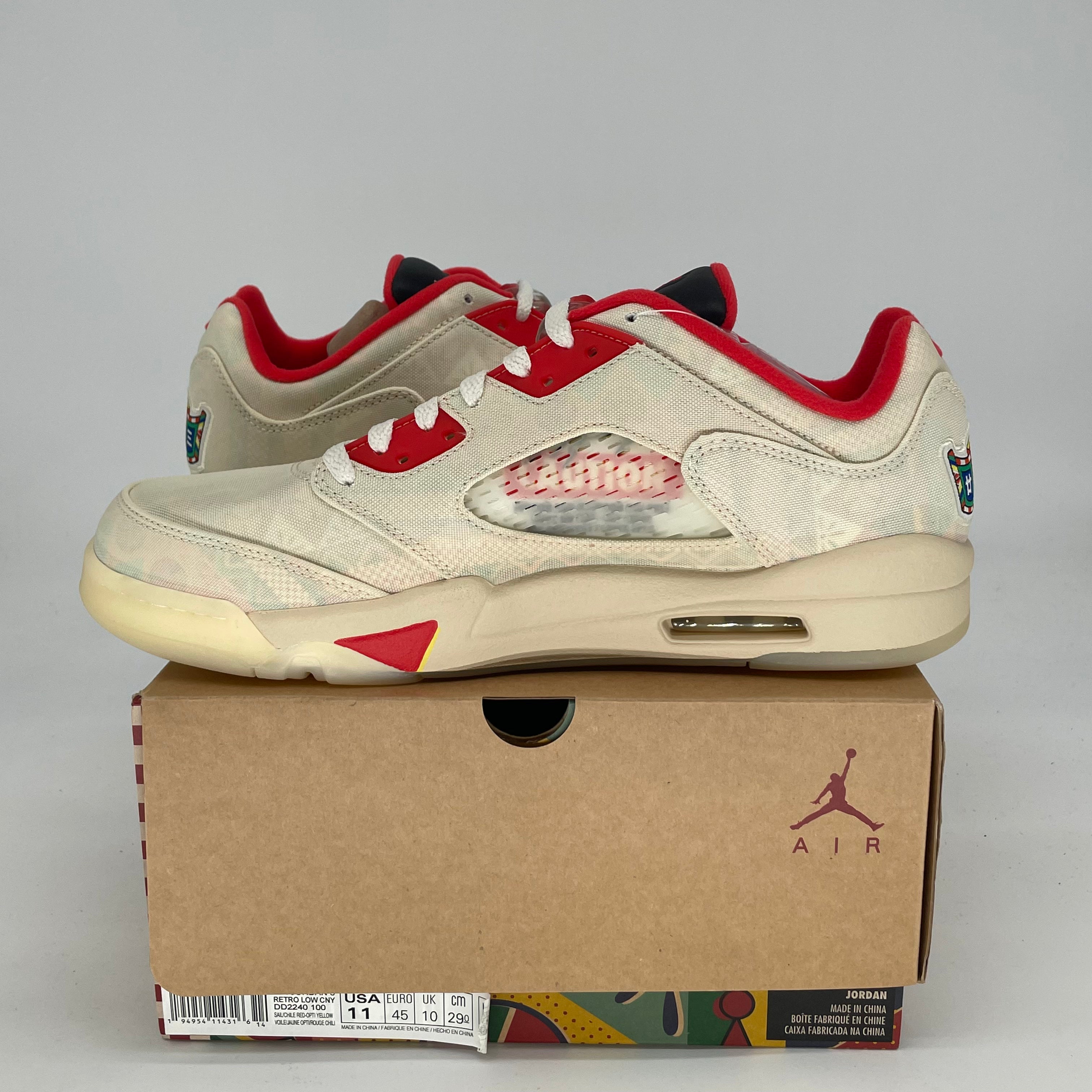 AIR JORDAN 5 LOW CHINESE NEW YEAR DD2240-100 SIZE 11/12.5W