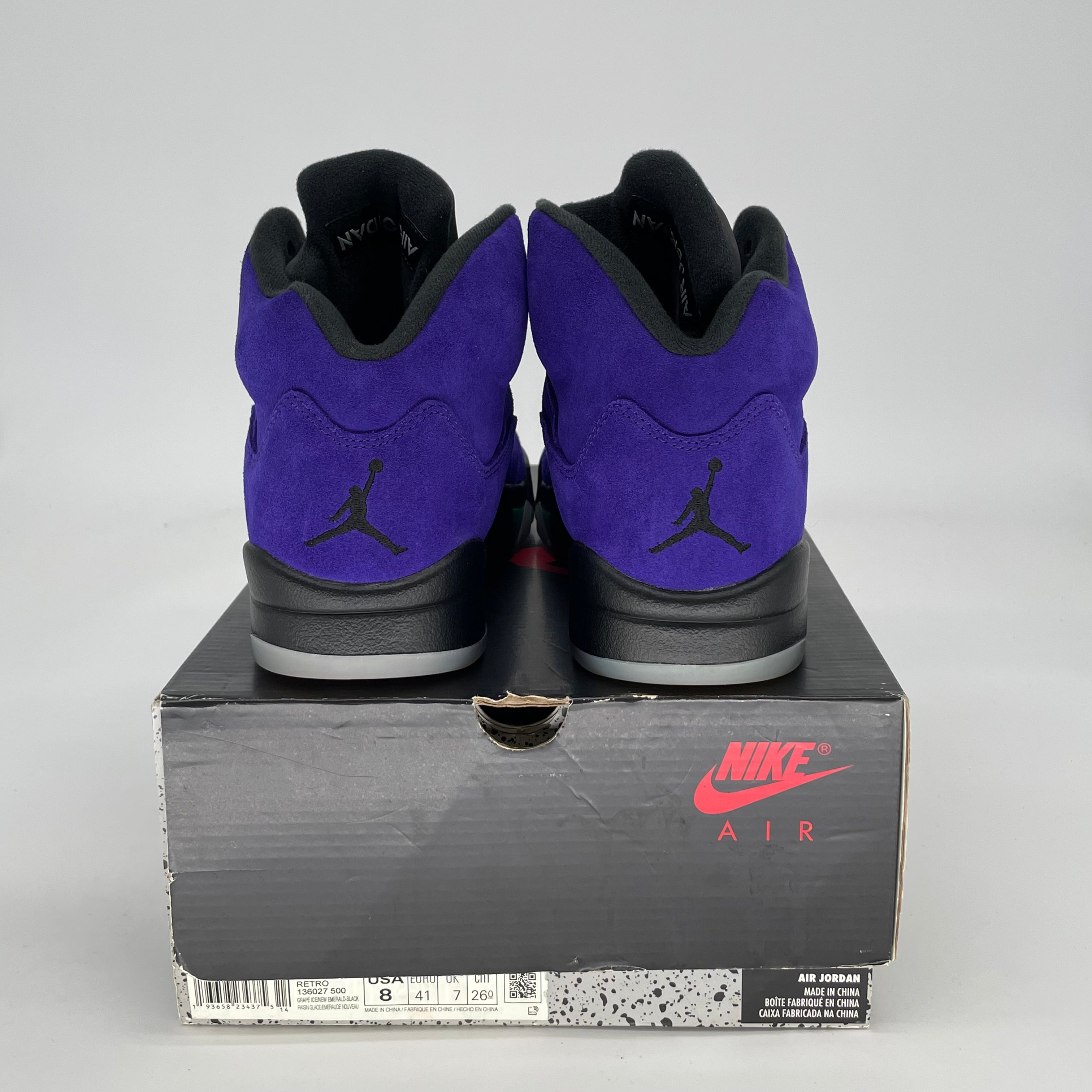 AIR JORDAN 5 ALTERNATE GRAPE SIZE 8/9.5W 136027-500