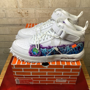 NIKE AIR FORCE 1 MID OFF WHITE GRAFFITI WHITE SIZE 14 DR0500-100